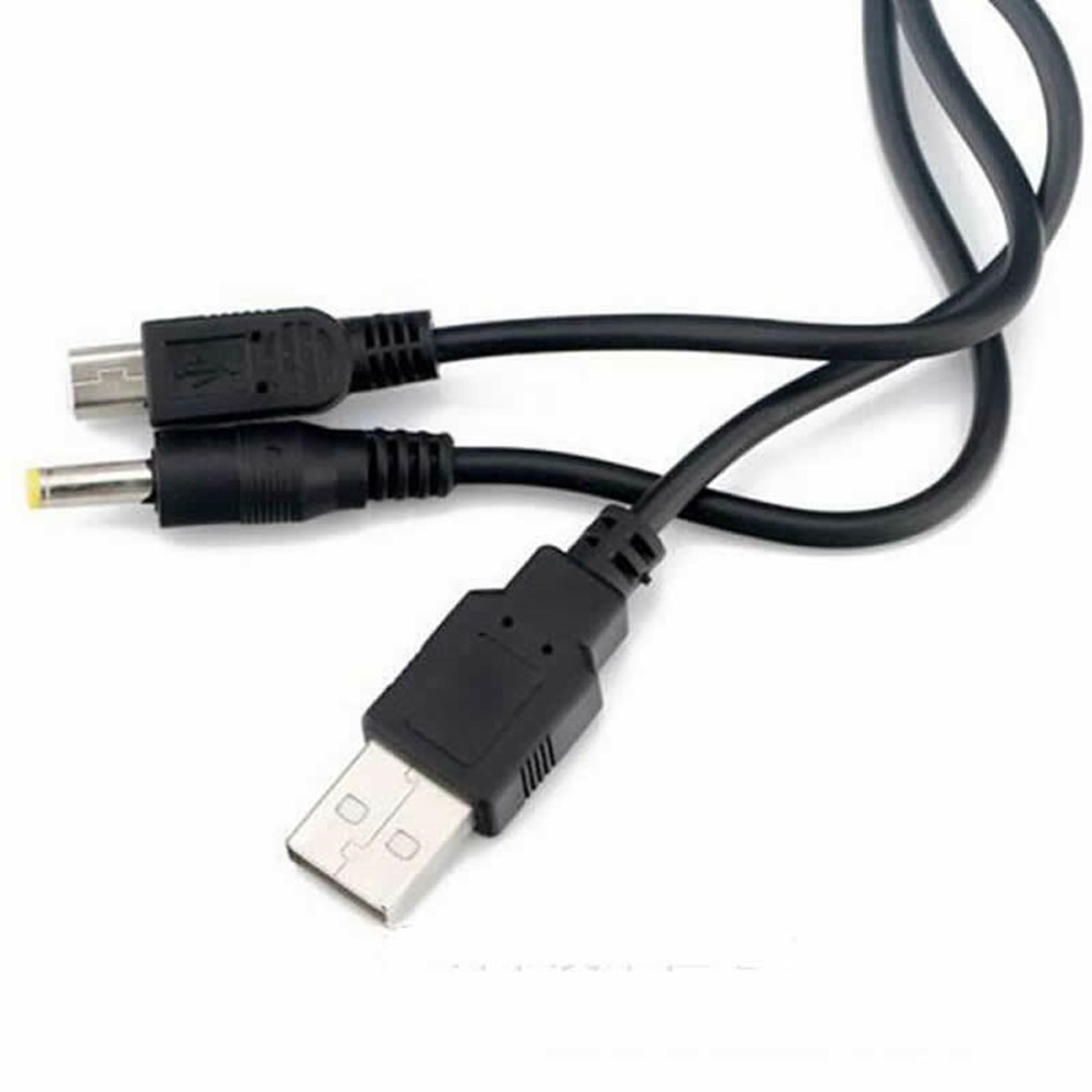 2-In-1 USB Data Charger Cable Charging Cord for Sony PSP 1000 2000 3000Slim Lite
