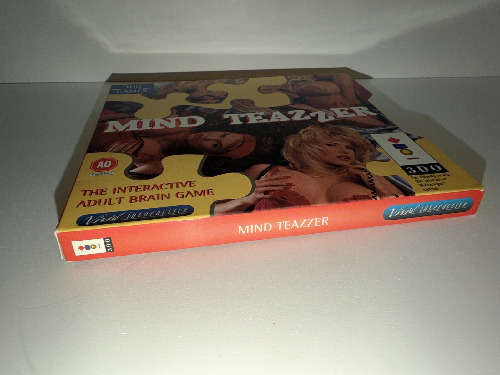 Mind Teazzer Cover Sleeve ONLY RARE 3DO Vivid Interactive Authentic Very NICE!
