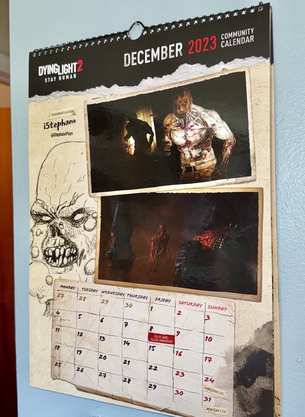 RARE Dying Light 2 Official 2023 Community Calendar Techland Press Kit