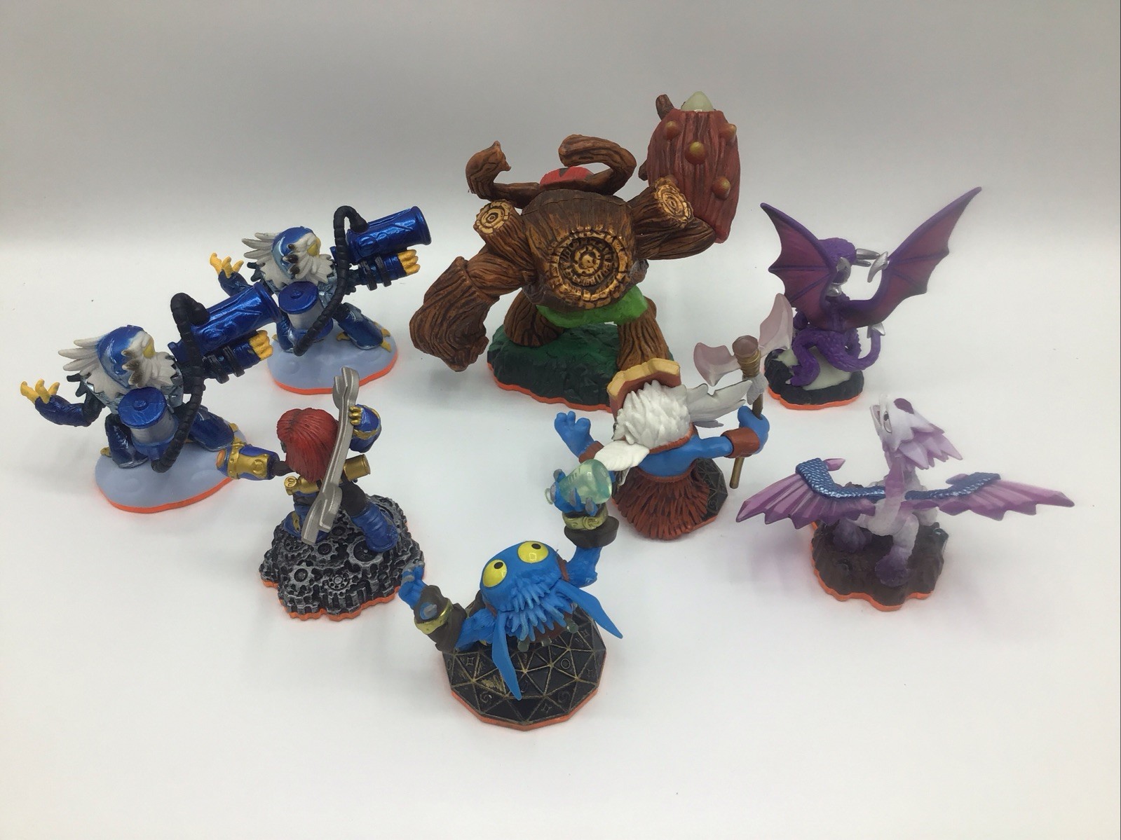 Lot of 8 – Skylanders Giants Tree Rex-Cynder-Flashwing-Pop Fizz