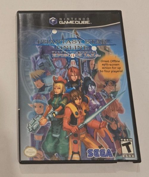 Phantasy Star Online: Episode I & II Plus Nintendo GameCube CASE ONLY, NO GAME