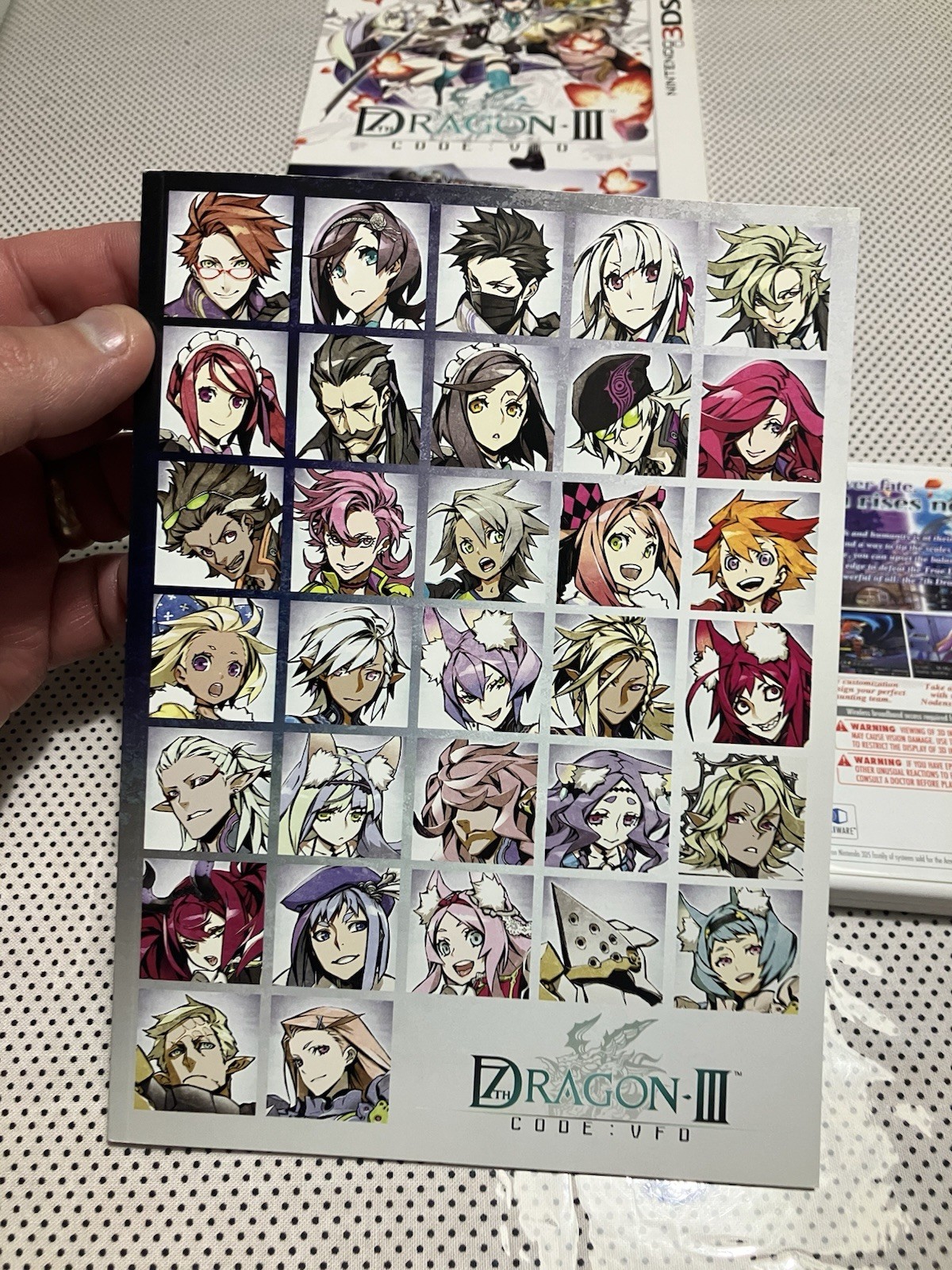 7th Dragon III Code: VFD Launch Edition (Nintendo 3DS 2016) CIB With Book Tested