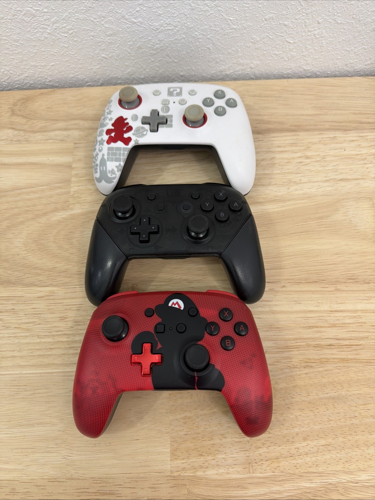 Nintendo Switch Pro Controller Lot Mario Edition Wireless Red Black White Switch