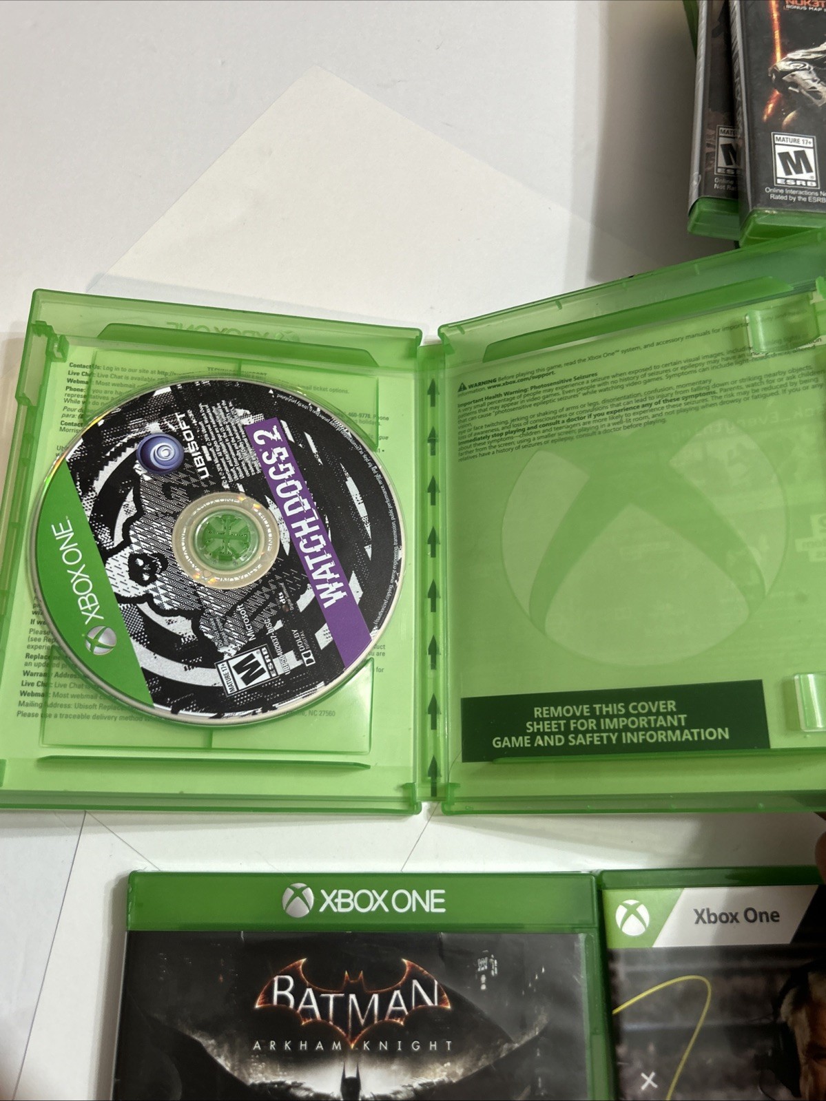 Lot of 8 Microsoft Xbox One Games Halo 5 – Doom – CoD Black Ops 3 And More !!