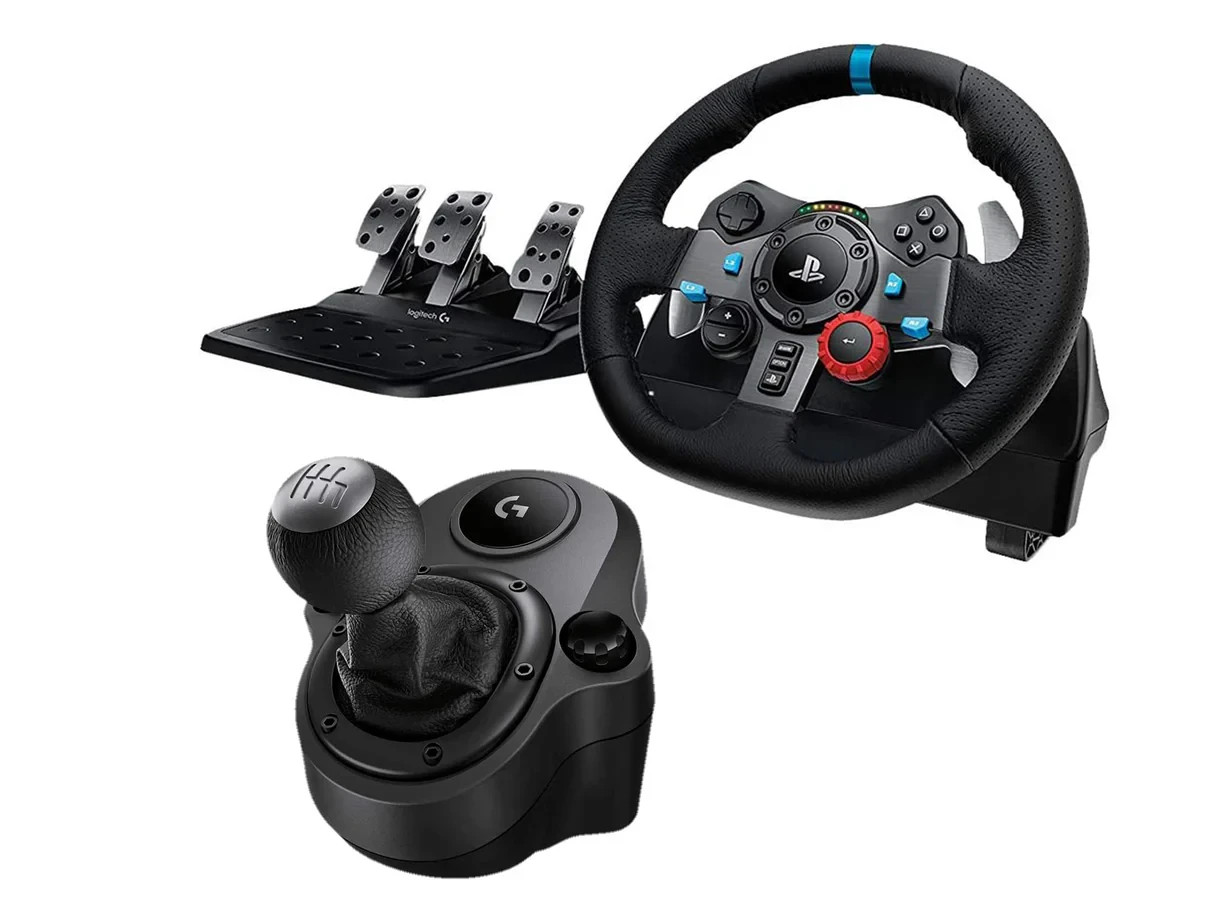 Logitech G29 Driving Force Race Wheel + Shifter Bundle For PS4 PS3