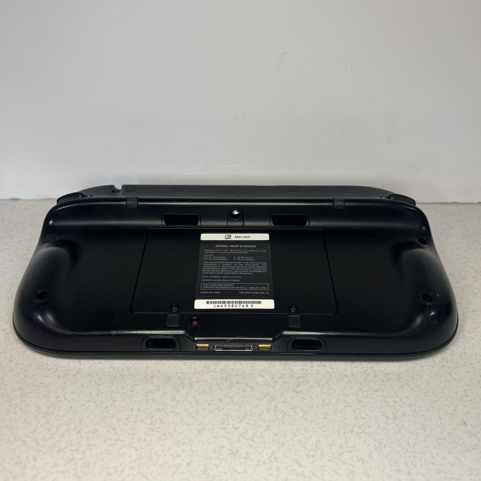 OEM Nintendo WUP-010 (USA) Black Wii U Gamepad Controller For Wii U For Parts