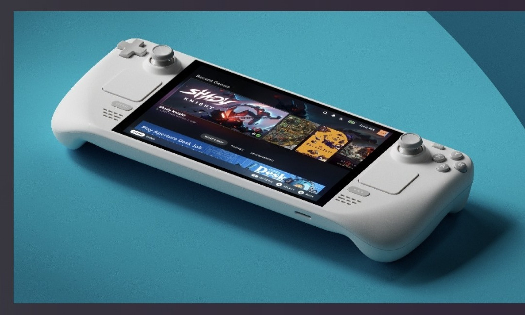Valve Steam Deck Handheld System White Wi-Fi Capability USB-C Connectivity