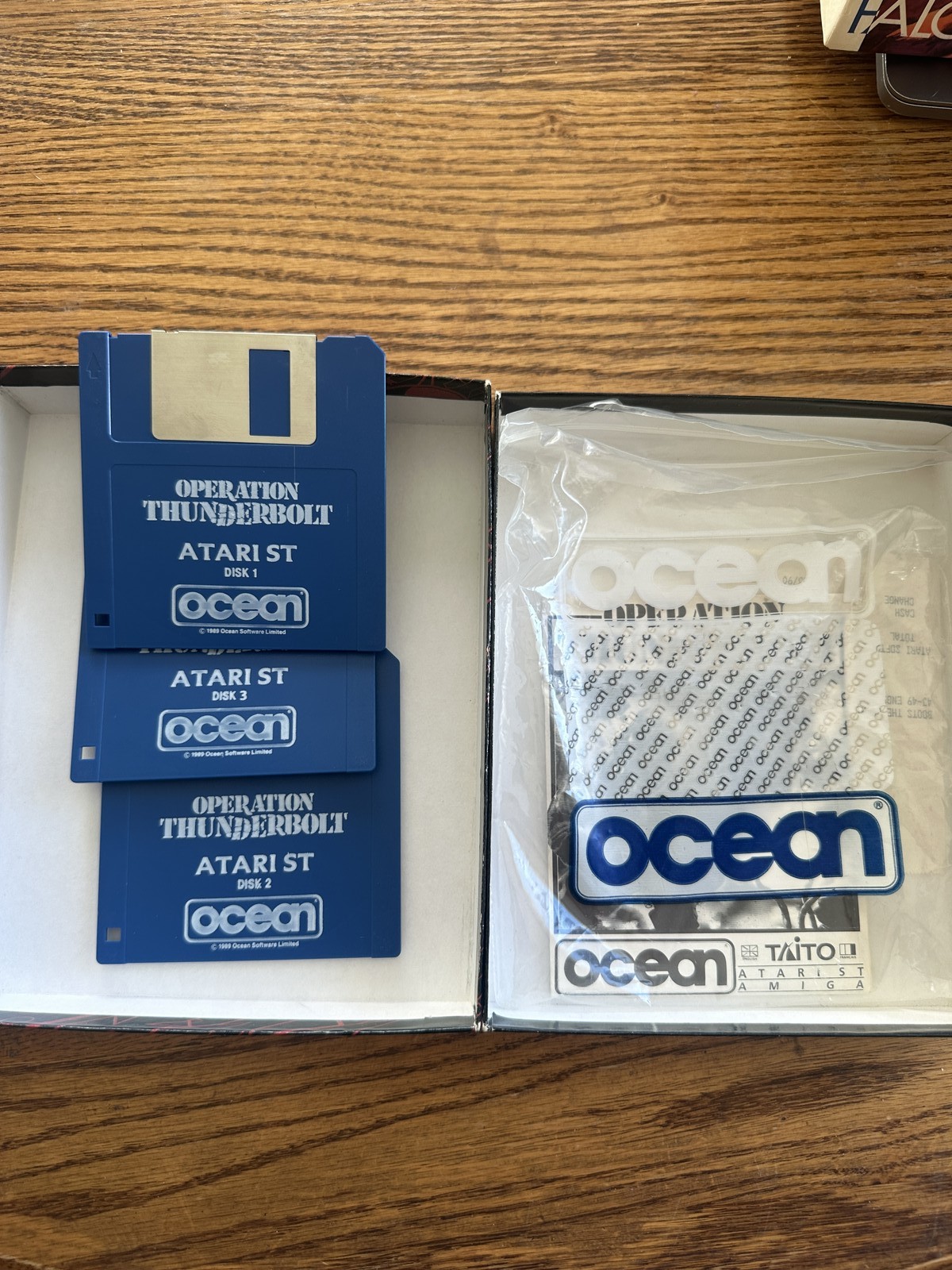 Operation Thunderbolt Atari ST Big Box Ocean Software Vintage Classic Action