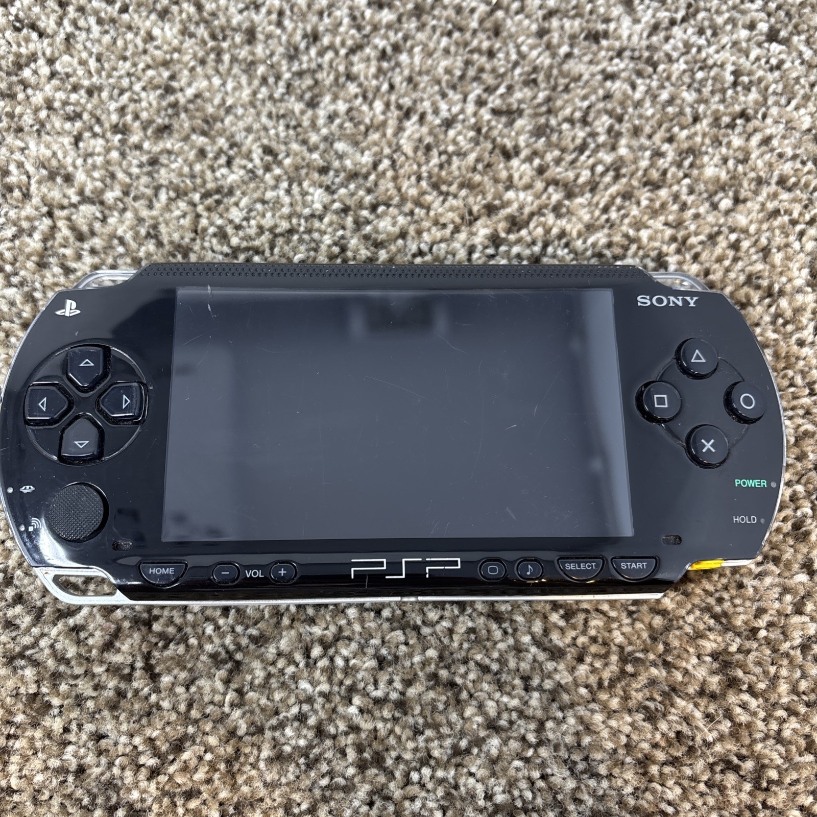 Sony PSP-1001 Handheld Console Black Tested NO BATTERY OR COVER