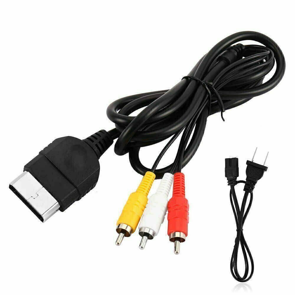 Xbox AV Cable / Power Cord for the Original Xbox Microsoft TV Charger Bundle