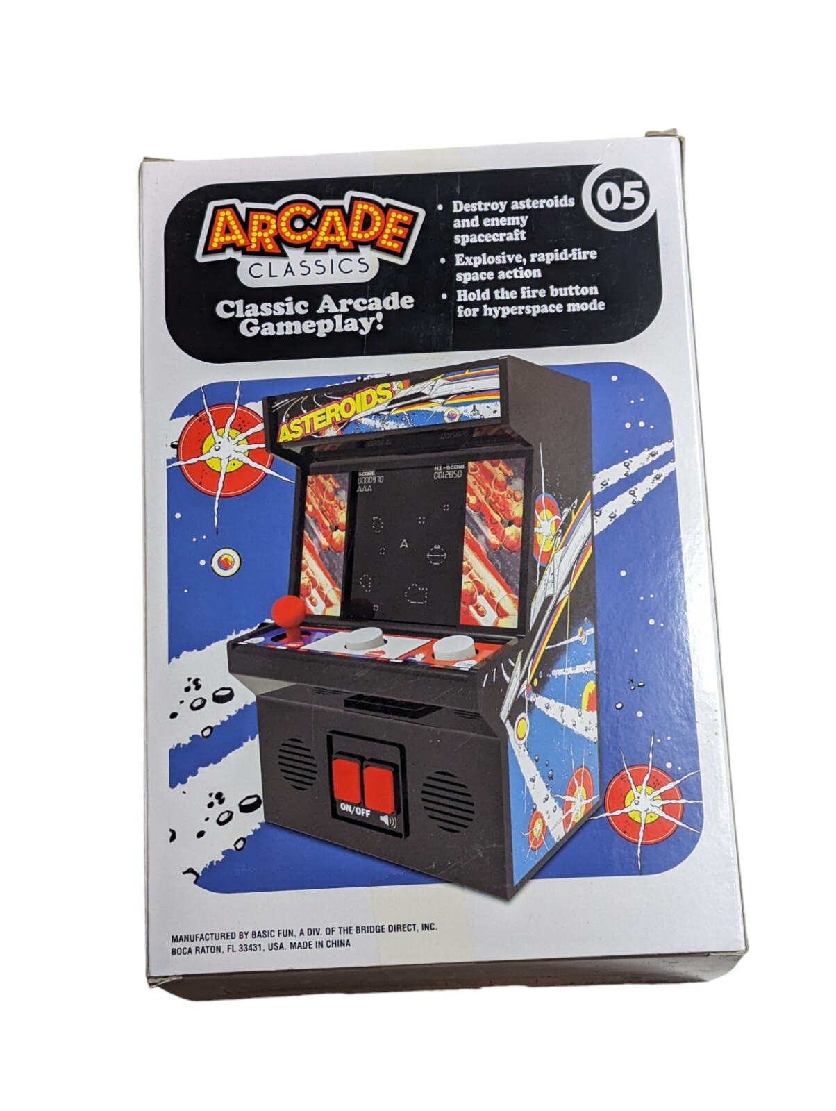 Atari Asteroids Arcade Classics Mini Arcade Game #05 Hand Held New/Sealed