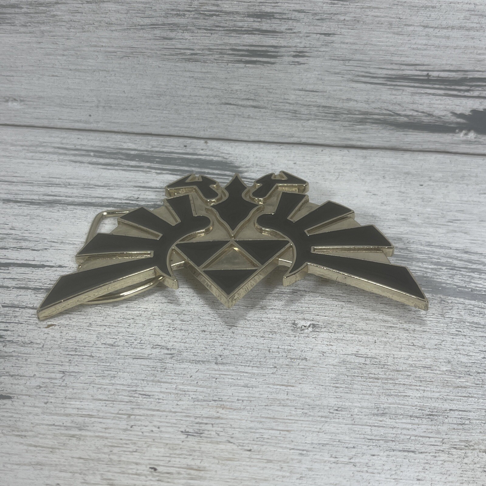 The Legend Of Zelda Twilight Princess Belt Buckle Black Gold 2011 Nintendo