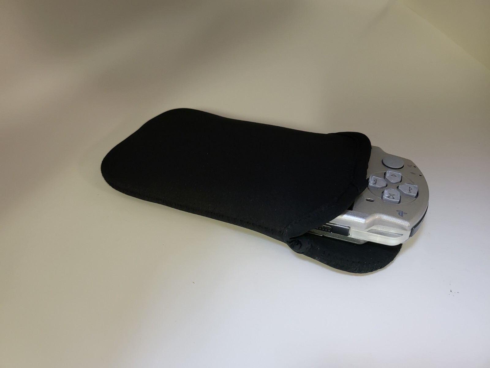 Flip Top Black Soft Padded Pouch Protective Sleeve Case for PSP 1000 & 2000 #U15