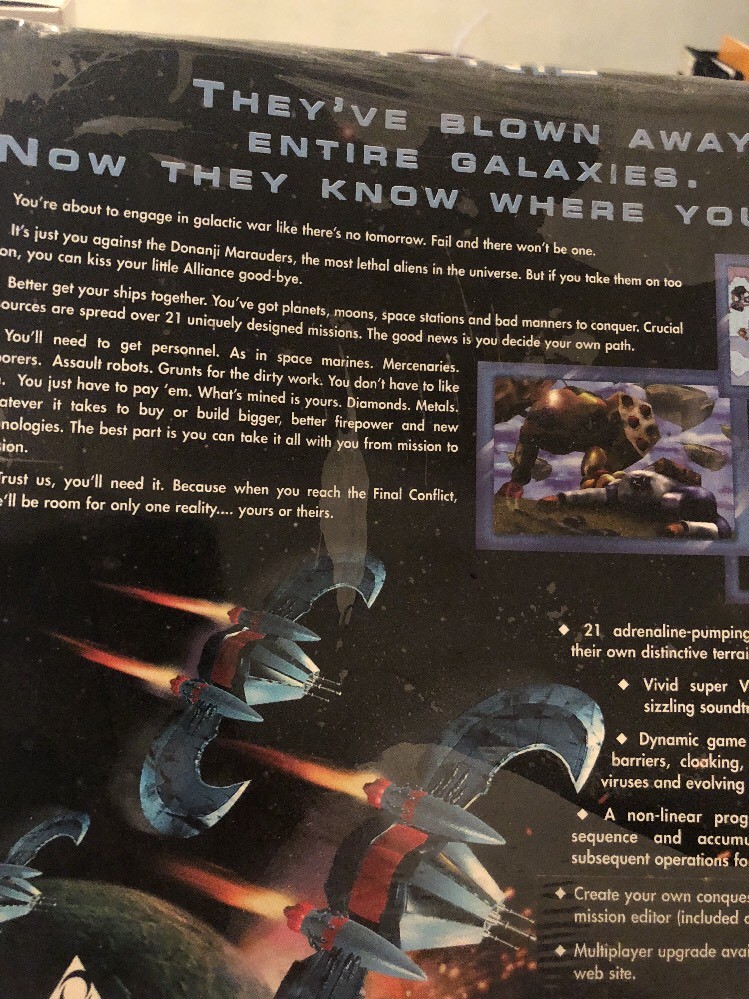 Final Conflict PC CD-ROM Sound Source Interactive R. I. Soft for Windows 95 RTS