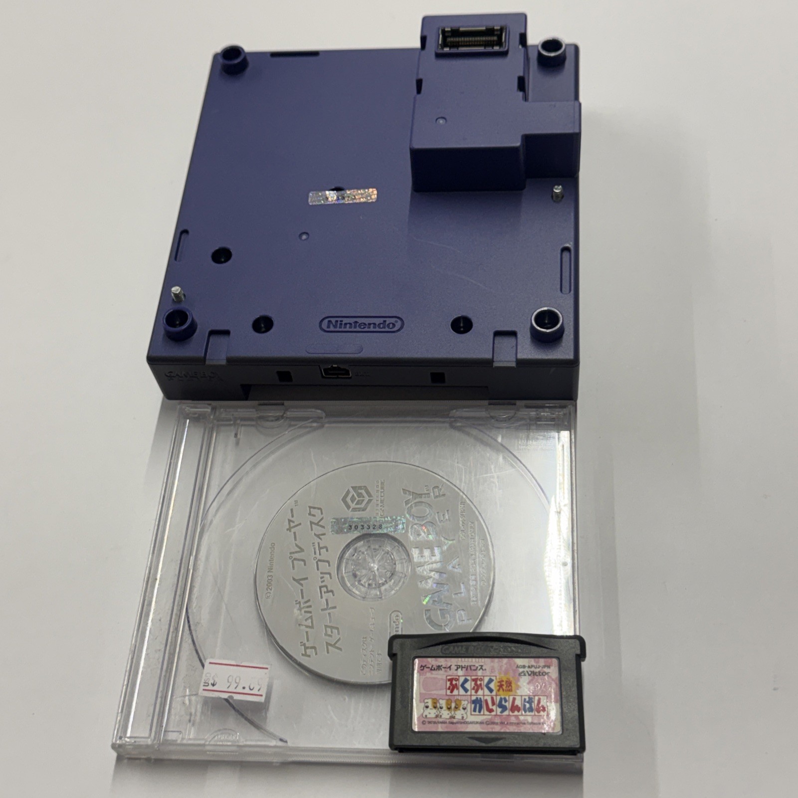 GameCube – Nintendo GameBoy Adaptor Gba – Indigo *JAPAN* Tested With Disc #2943