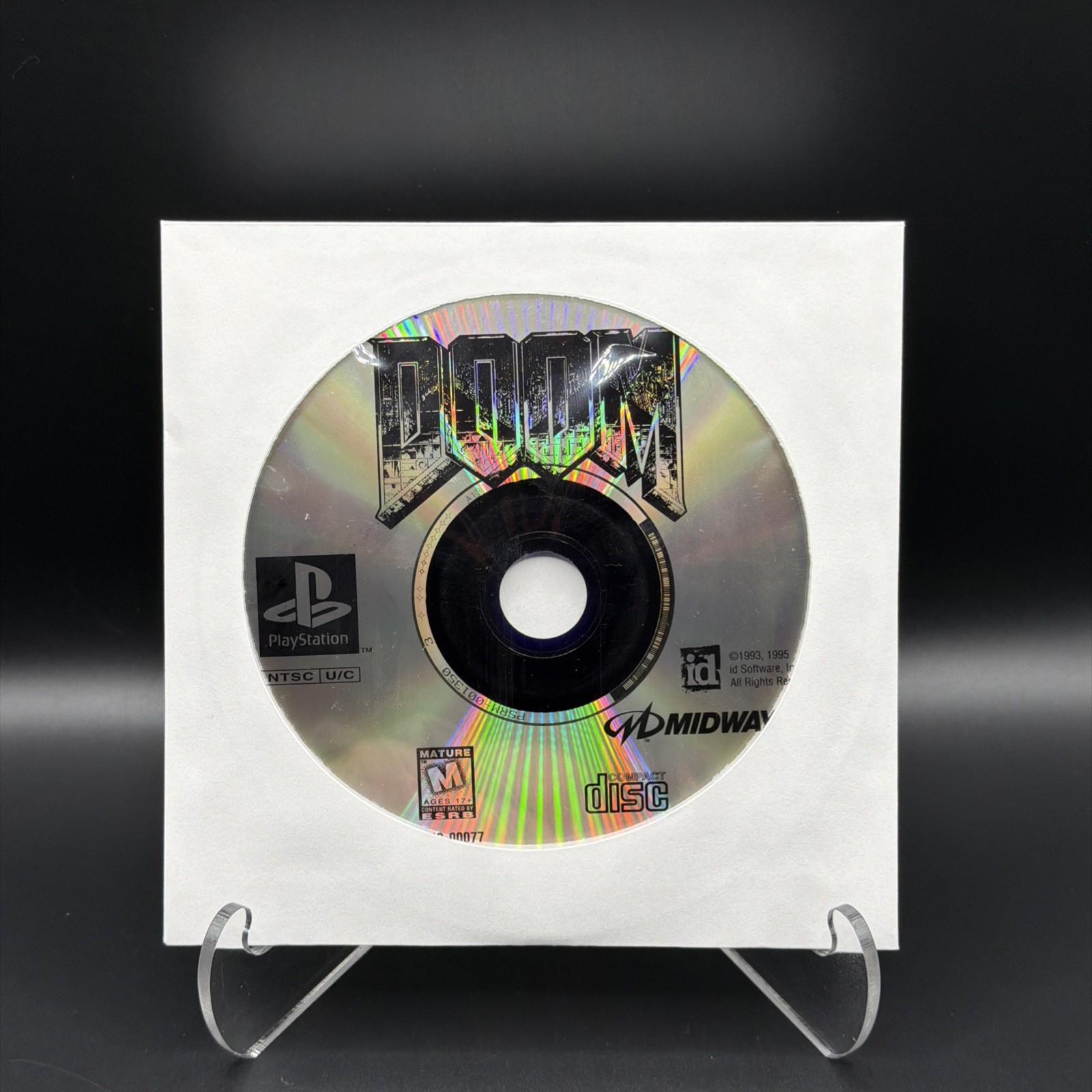 Sony PlayStation (PS1, 1995) Doom Greatest Hits – Disc Only-