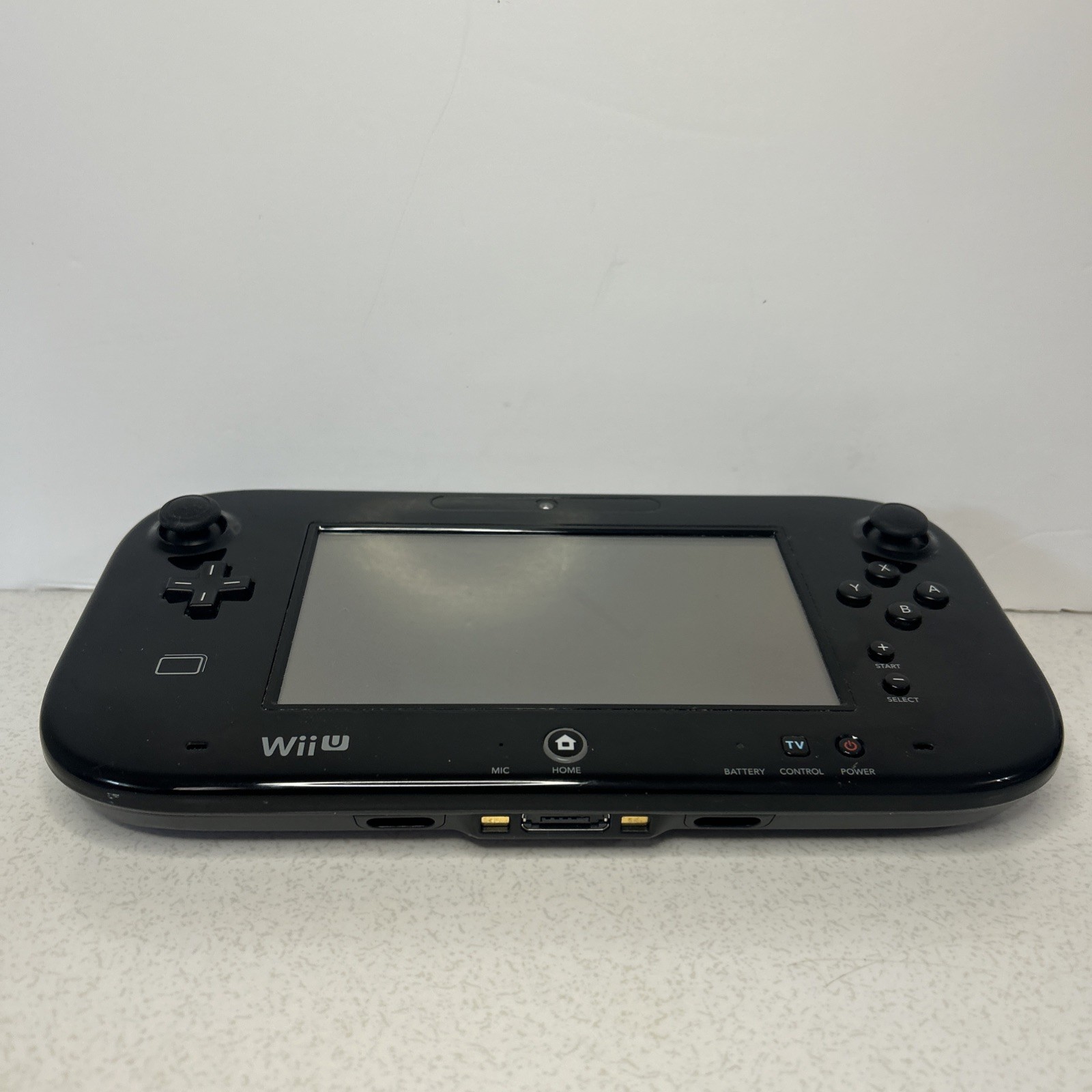 OEM Nintendo WUP-010 (USA) Black Wii U Gamepad Controller For Wii U For Parts