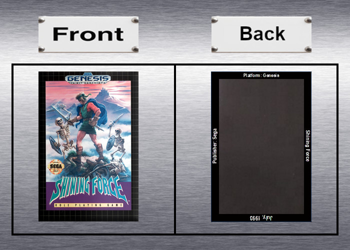 Shining Force 1, 2 Video Game Box Art *Genesis* High Quality Magnet
