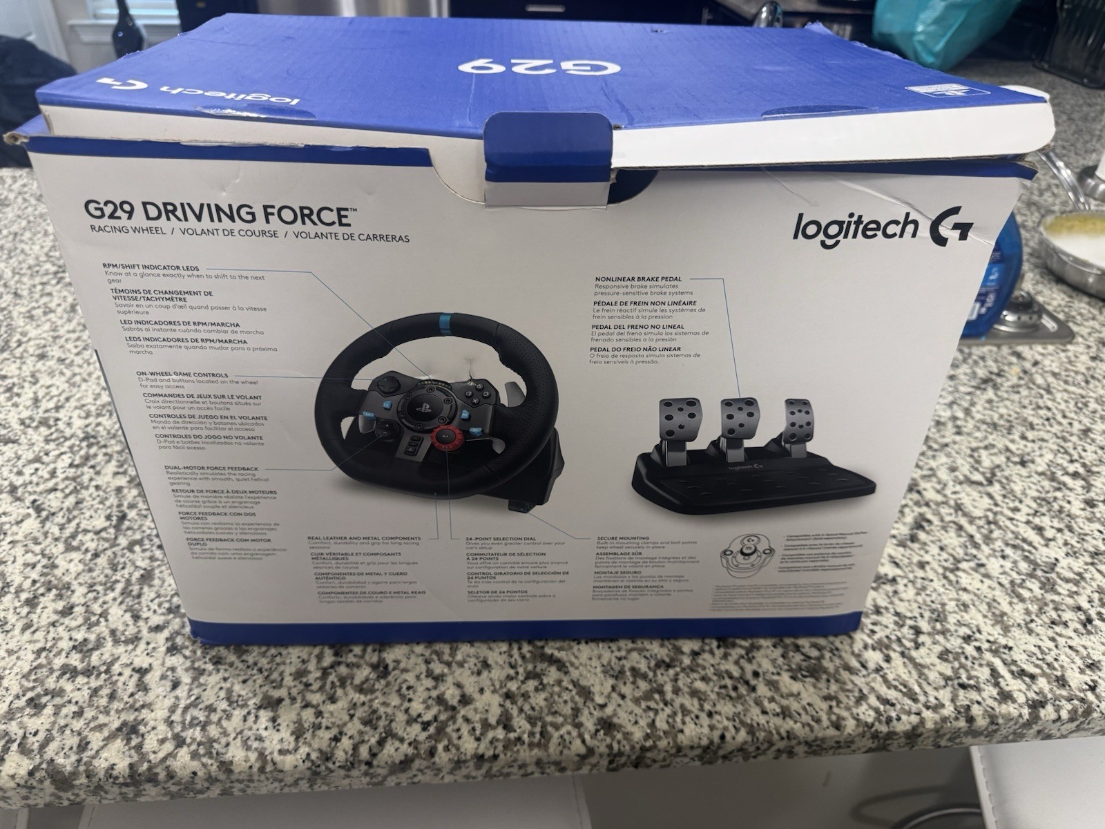 Logitech G29 Driving Force Racing Wheel – Black (941-000110)