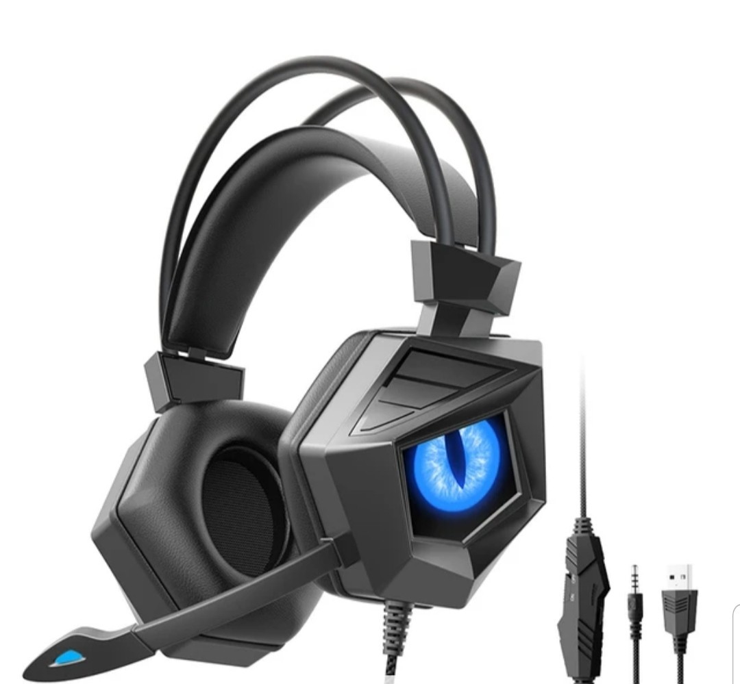 Soyto G15 3.5mm Over-Ear RGB Gaming Headset with 7.1 Surround Sound and Mic