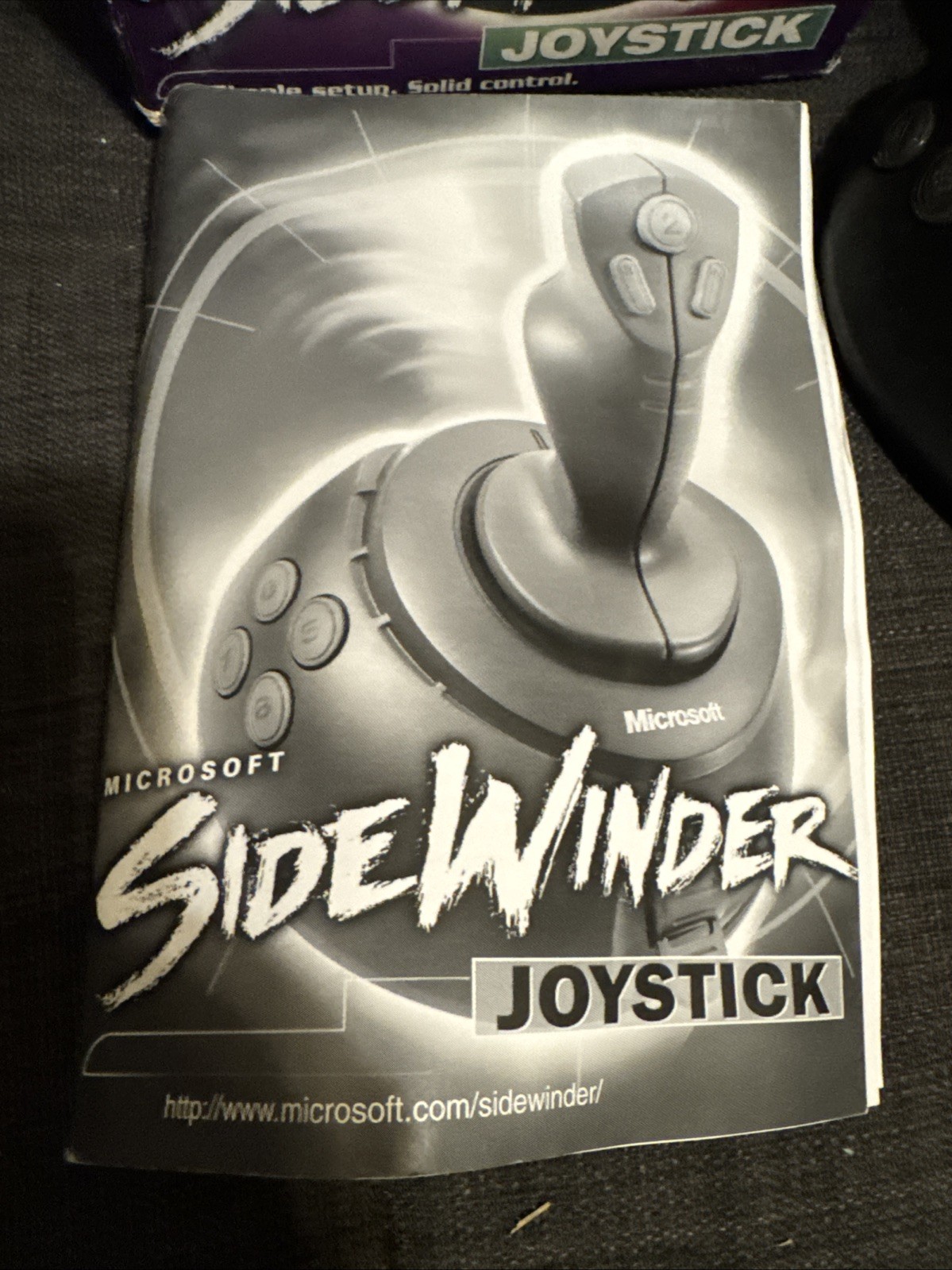 OEM SIDEWINDER JOYSTICK~2000 MICROSOFT With Box + Manual X05-88615 Professional