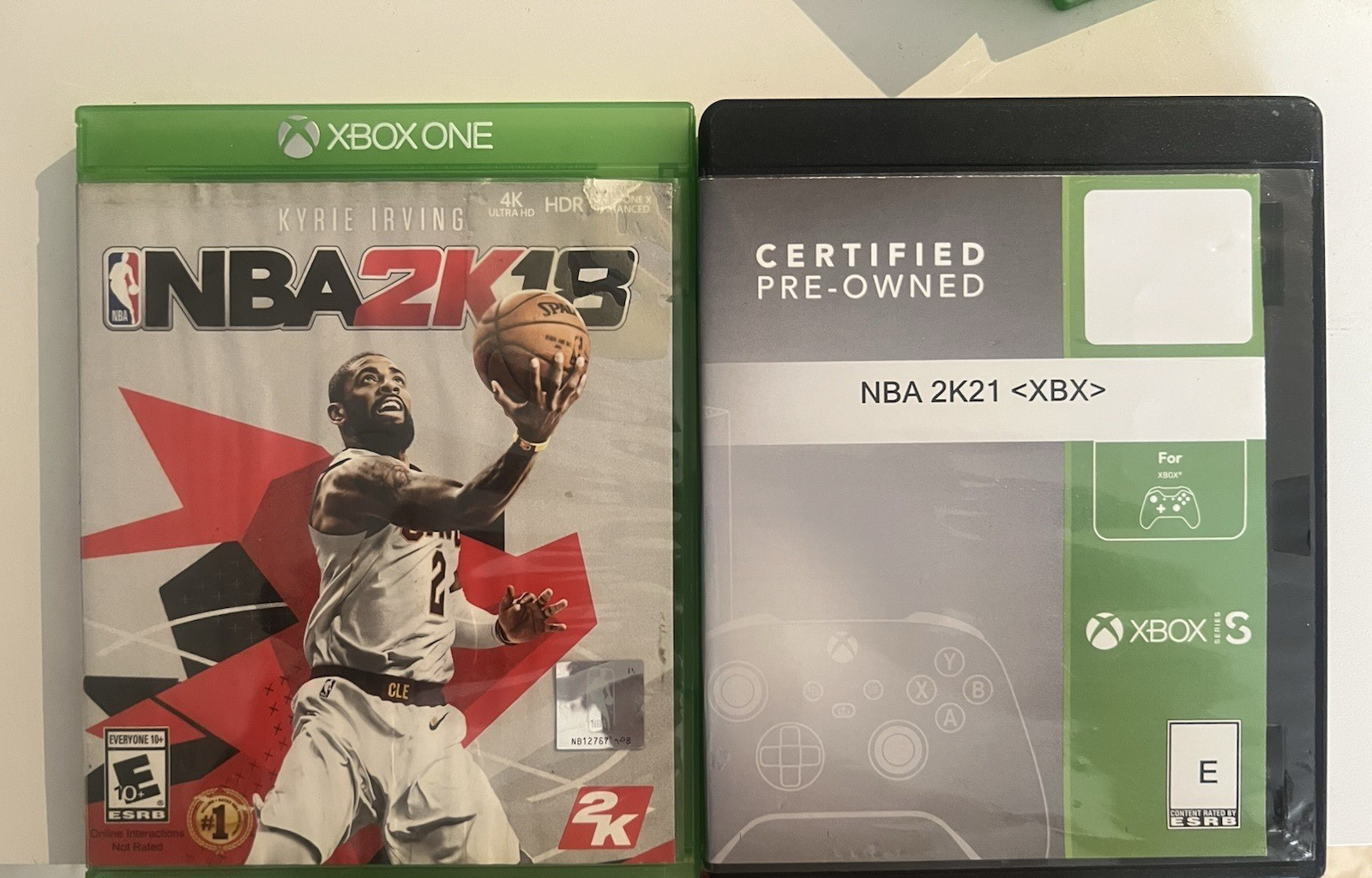 nba 2k 14,15,16,18,21 lot of (5) and nba live 16,18 lot of (2) for xbox/x