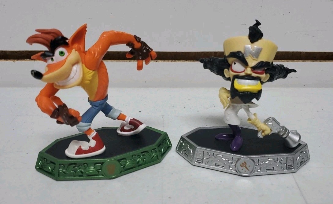 Skylanders Imaginators Crash Bandicoot & Dr. Neo Cortex Figures – Damaged *READ*