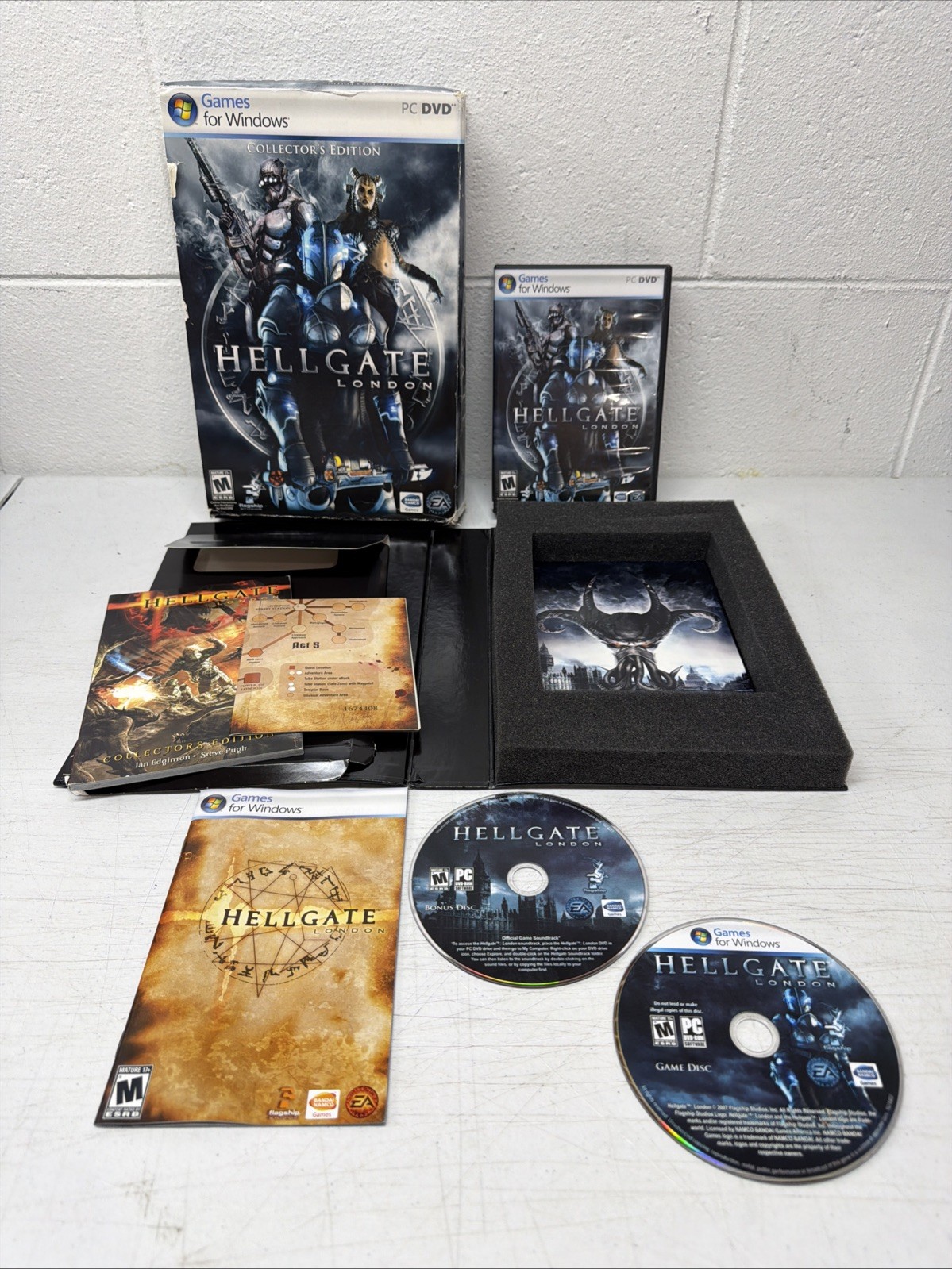Hellgate: London Collector’s Edition (PC Big Box) Bonus Disc, CIB, Tested