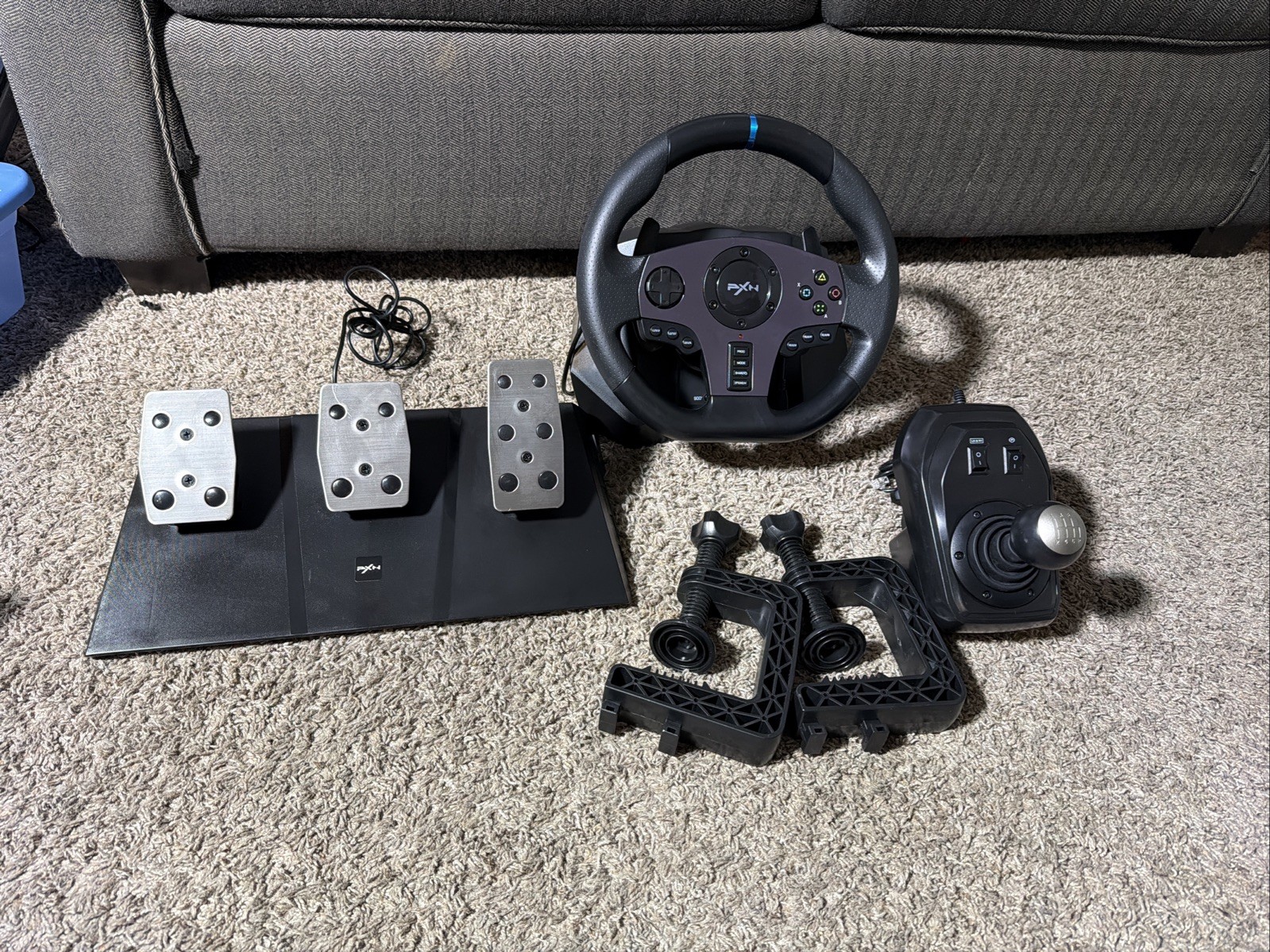 PXN V9 Steering Wheel & Pedals & Shifter For PC PS3 PS4 SWITCH XBOX ONE