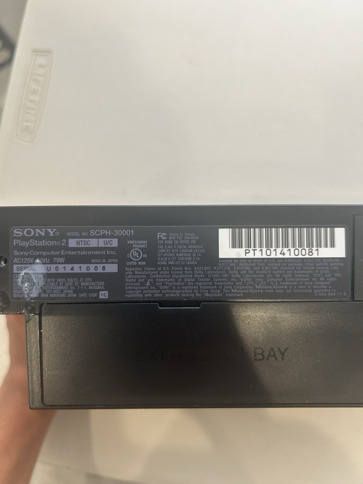 Sony PlayStation 2 SCPH-30001 Black Fat Console with 2 Controllers And Cables