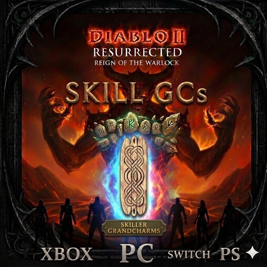D2R Grand Charm Skillers – Sorceress Paladin Warlock – ROTW Ladder 13 Skill GC