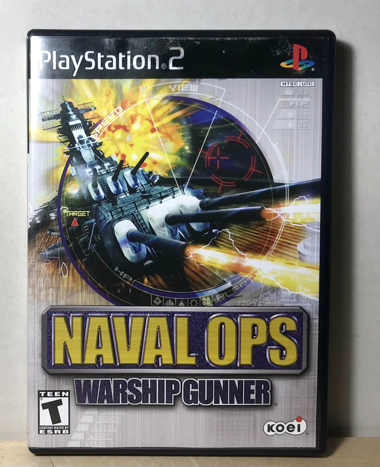 Naval Ops Warship Gunner PS2 PlayStation 2 Complete CIB Tested Working Koei