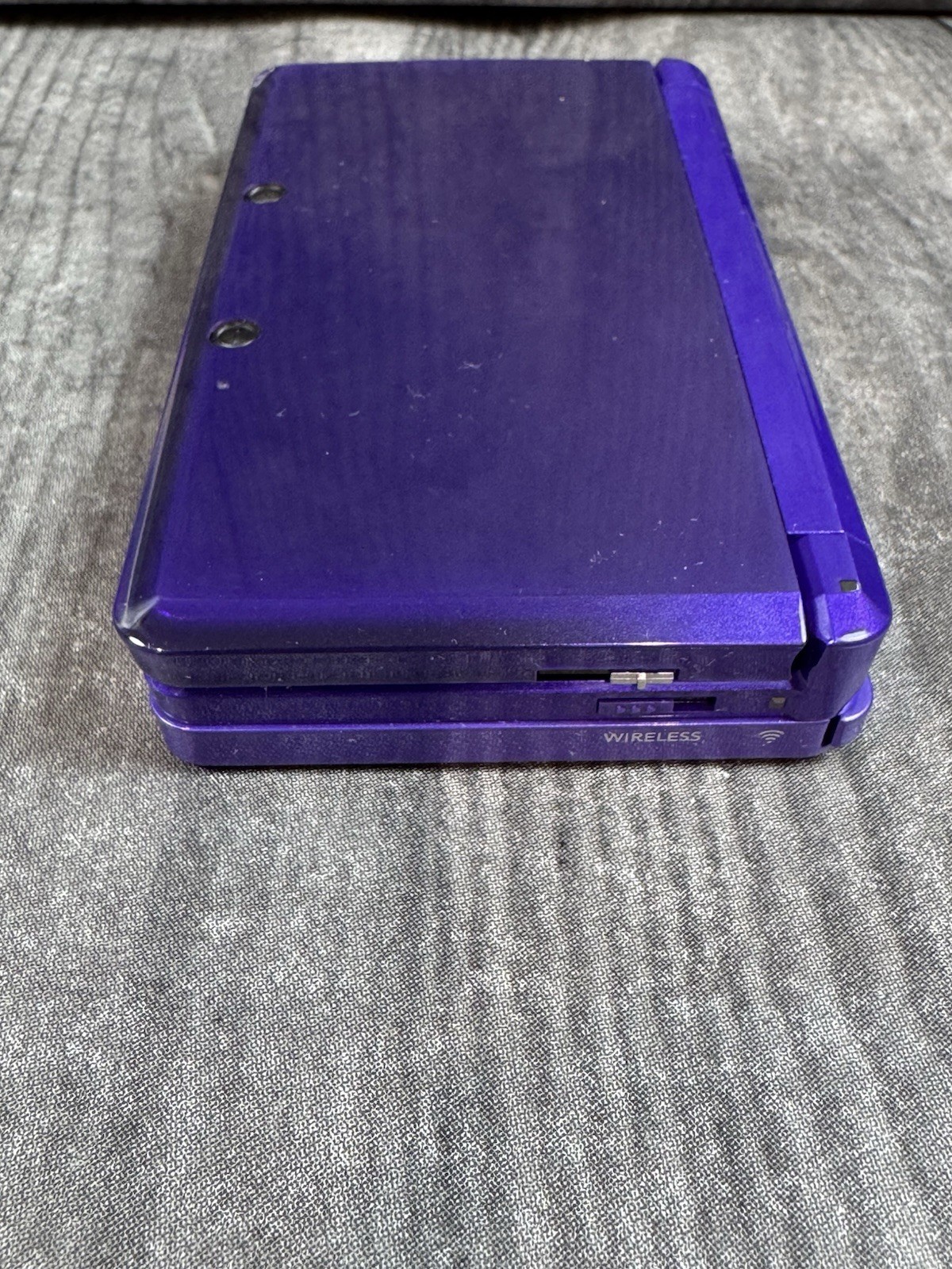 Nintendo 3DS Midnight Purple System CTR-001 Tested & Working W/ Stylus + Charger