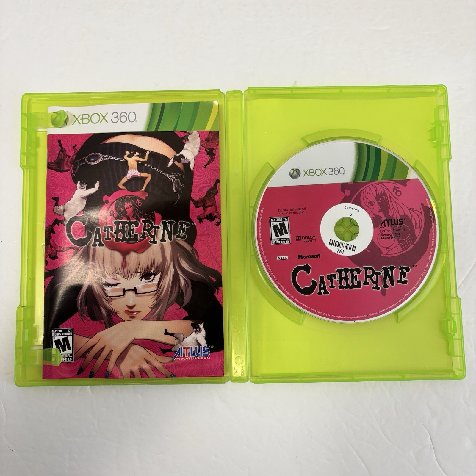 Lot of 2 Catherine PS3 Playstation 3 and Xbox 360 Complete Atlus