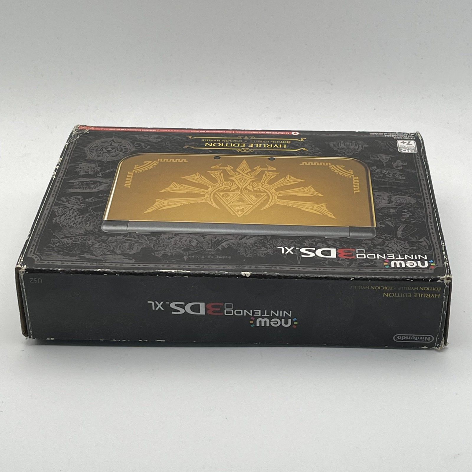 Nintendo New 3DS XL Hyrule Edition Gold Handheld System- CIB- Bottom IPS?