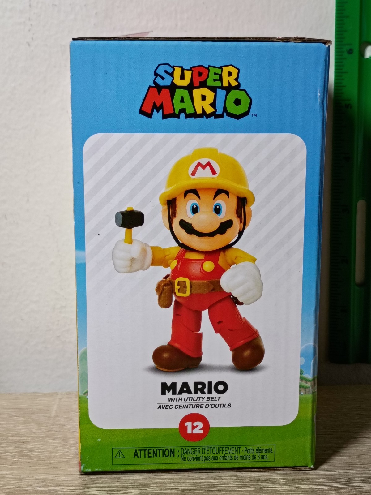 4″ BUILDER SUPER MARIO with Utility Belt #12 World of Nintendo GameStop Jakks