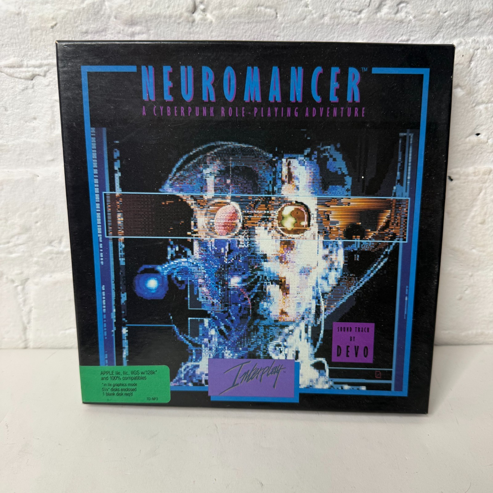 Neuromancer Apple IIe IIc IIGS Interplay 1988 – BOX & INSERTS ONLY – NO GAME