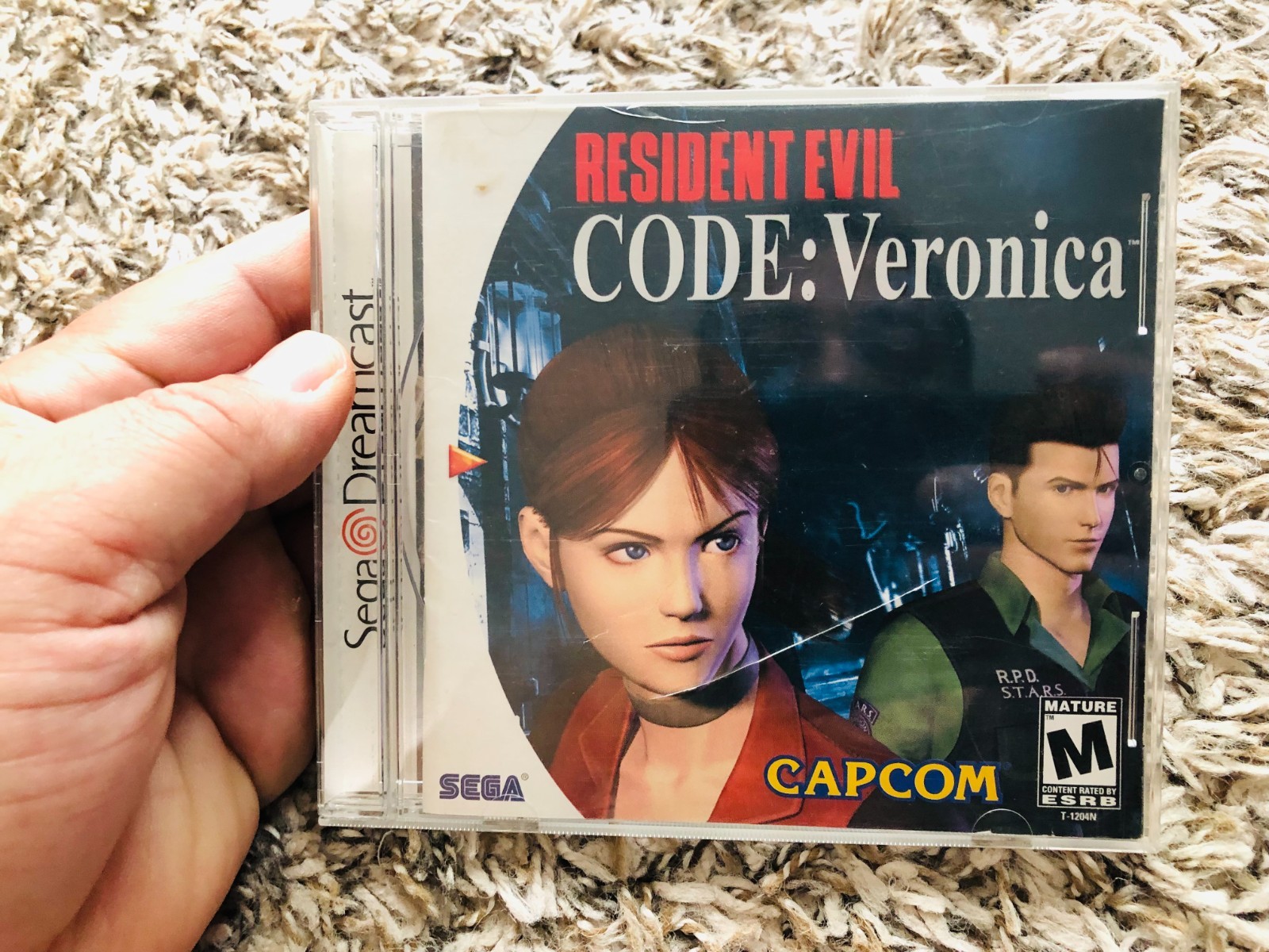Resident Evil CODE: Veronica (Sega Dreamcast, 2000) Game Case with Manual Only