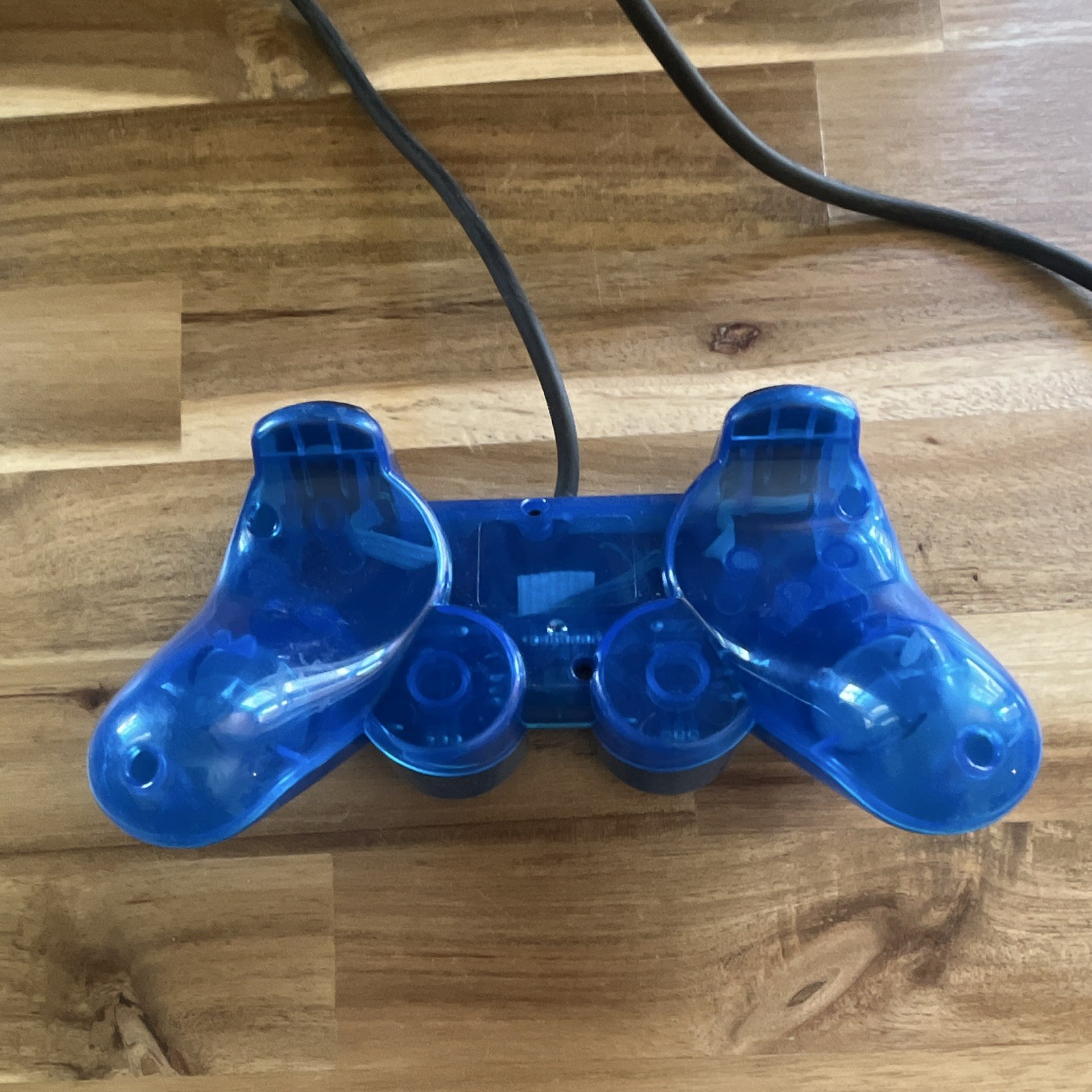 Blue Transparent Wired Analog Controller for Sony PlayStation 1/2 PS1 PS2 5-9ft