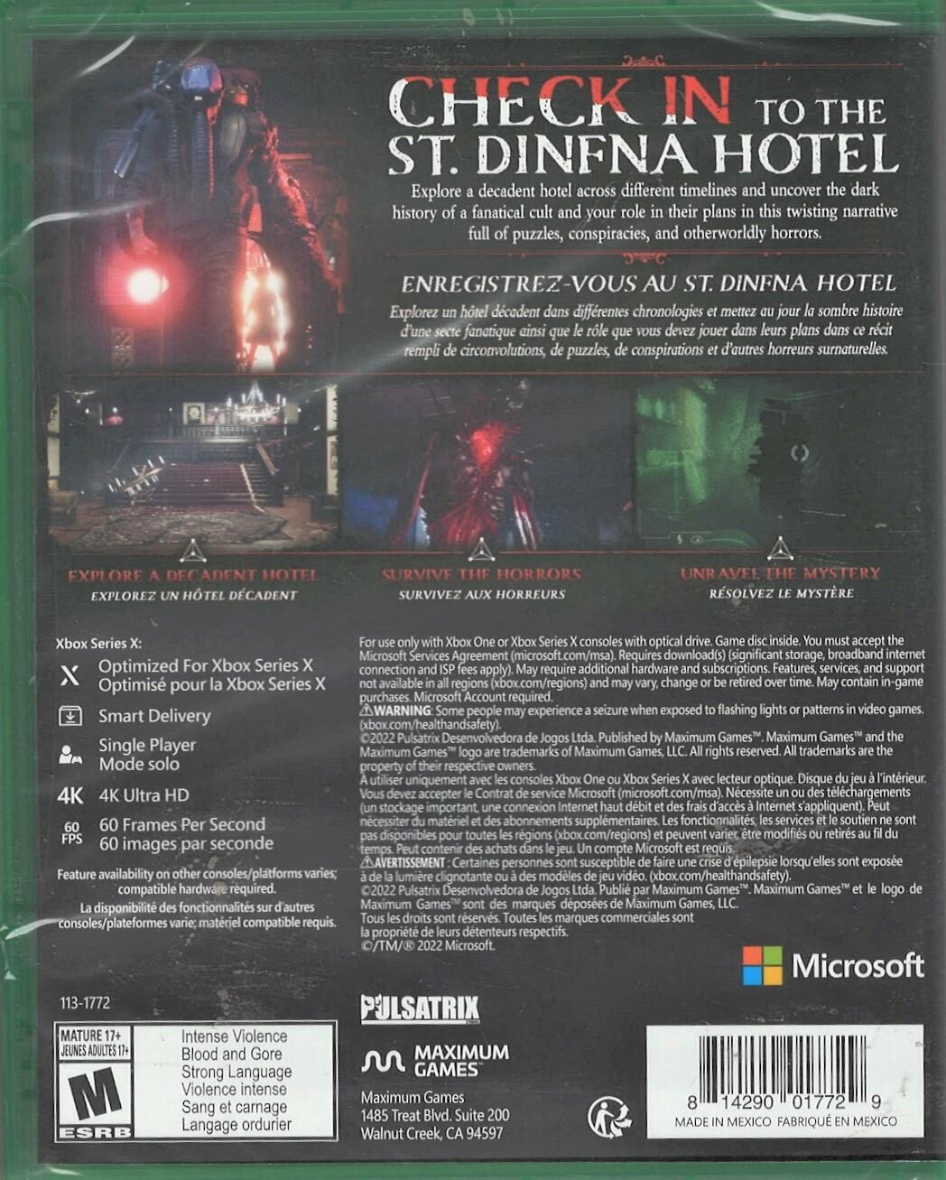 Fobia – St Dinfna Hotel – Xbox One