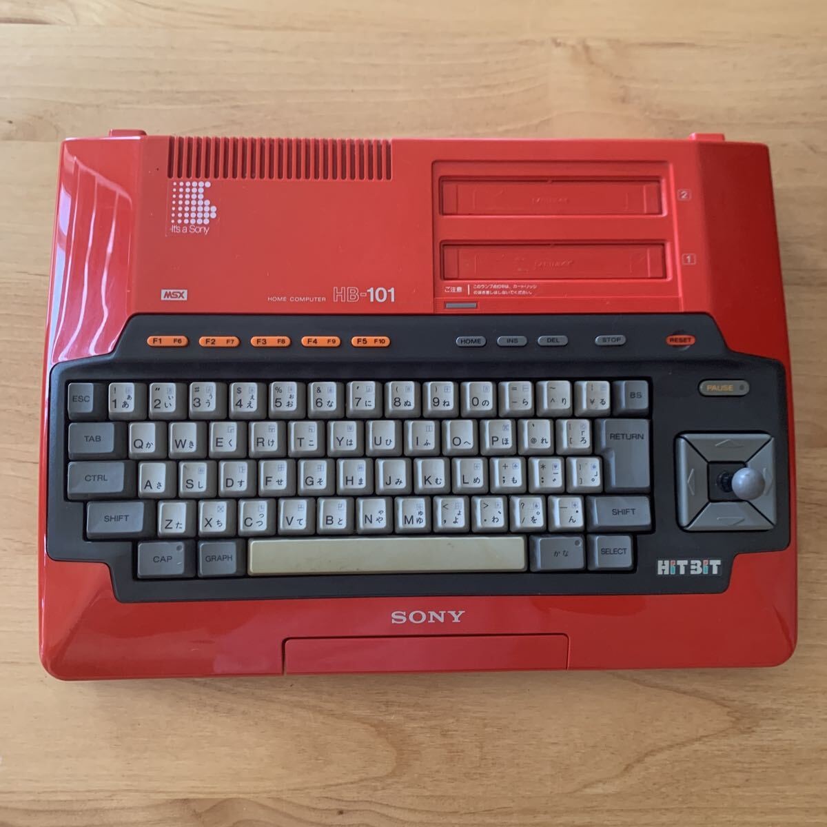 SONY HITBIT HB-101 MSX Home Computer Red From Japan