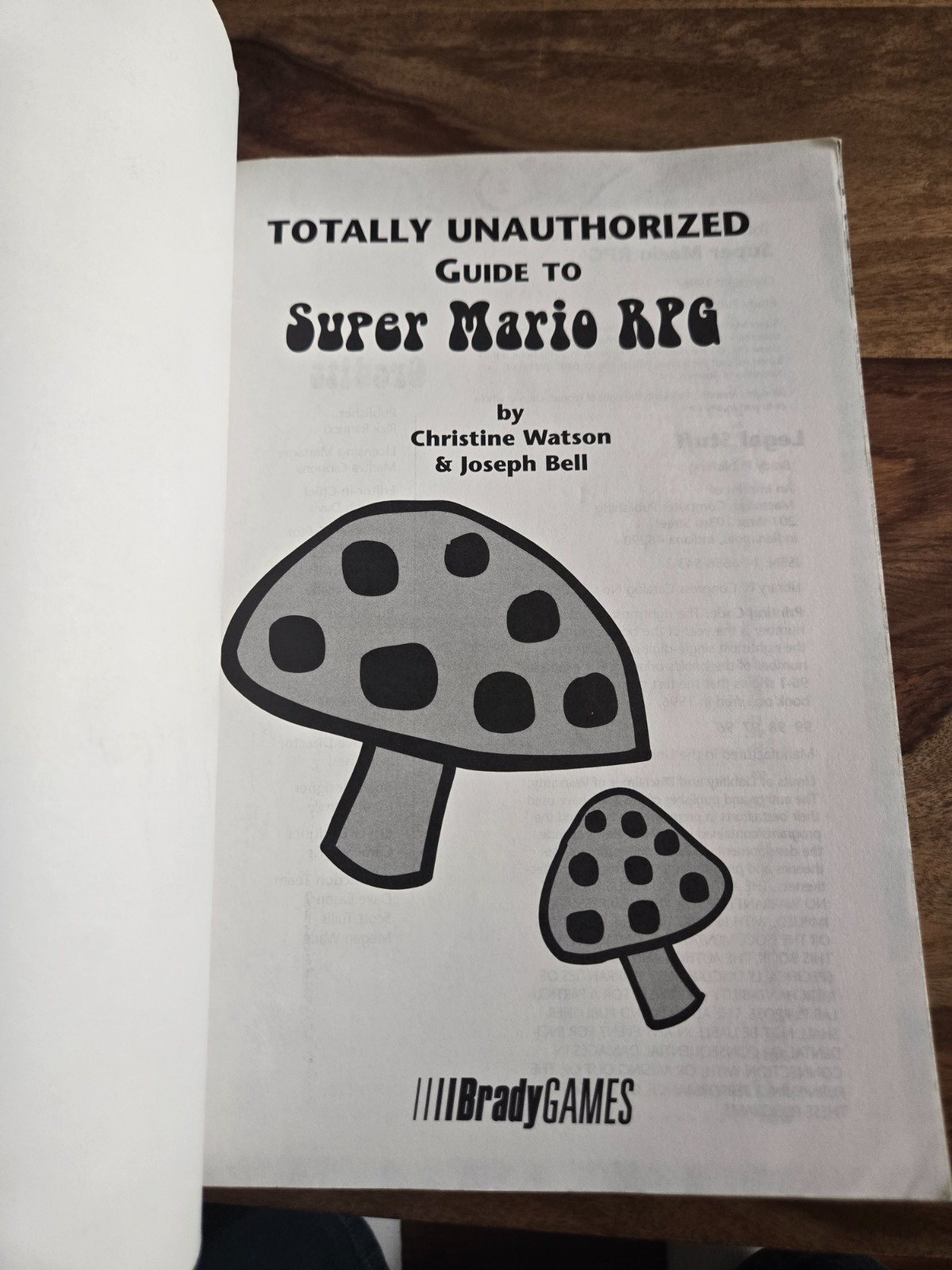 Super Mario RPG Legend Seven Stars SNES Brady Games Strategy Guide