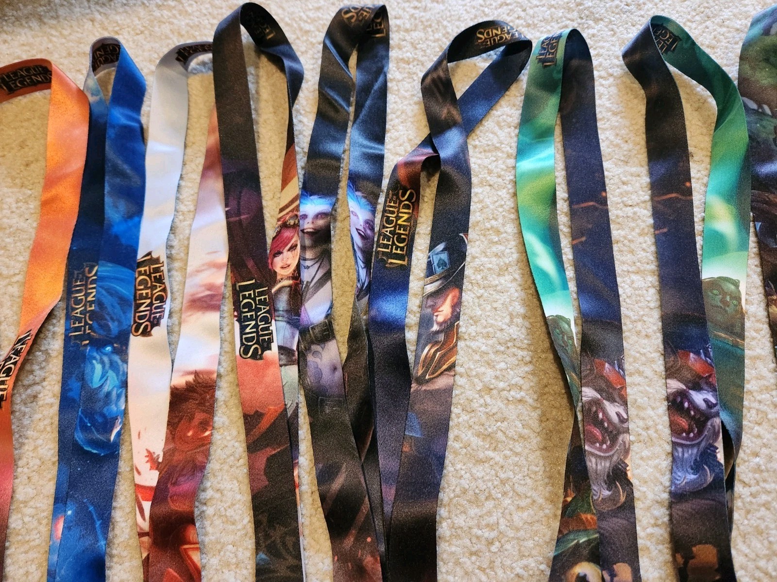 League Of Legends Reversable Lanyards Lot of 10! Pax – Jinx Vi Kled – Brand New