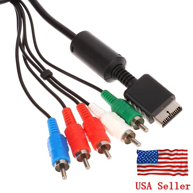 HD Component RCA AV Video-Audio Cable Cord for SONY Playstation 2 3 PS2 PS3 Slim