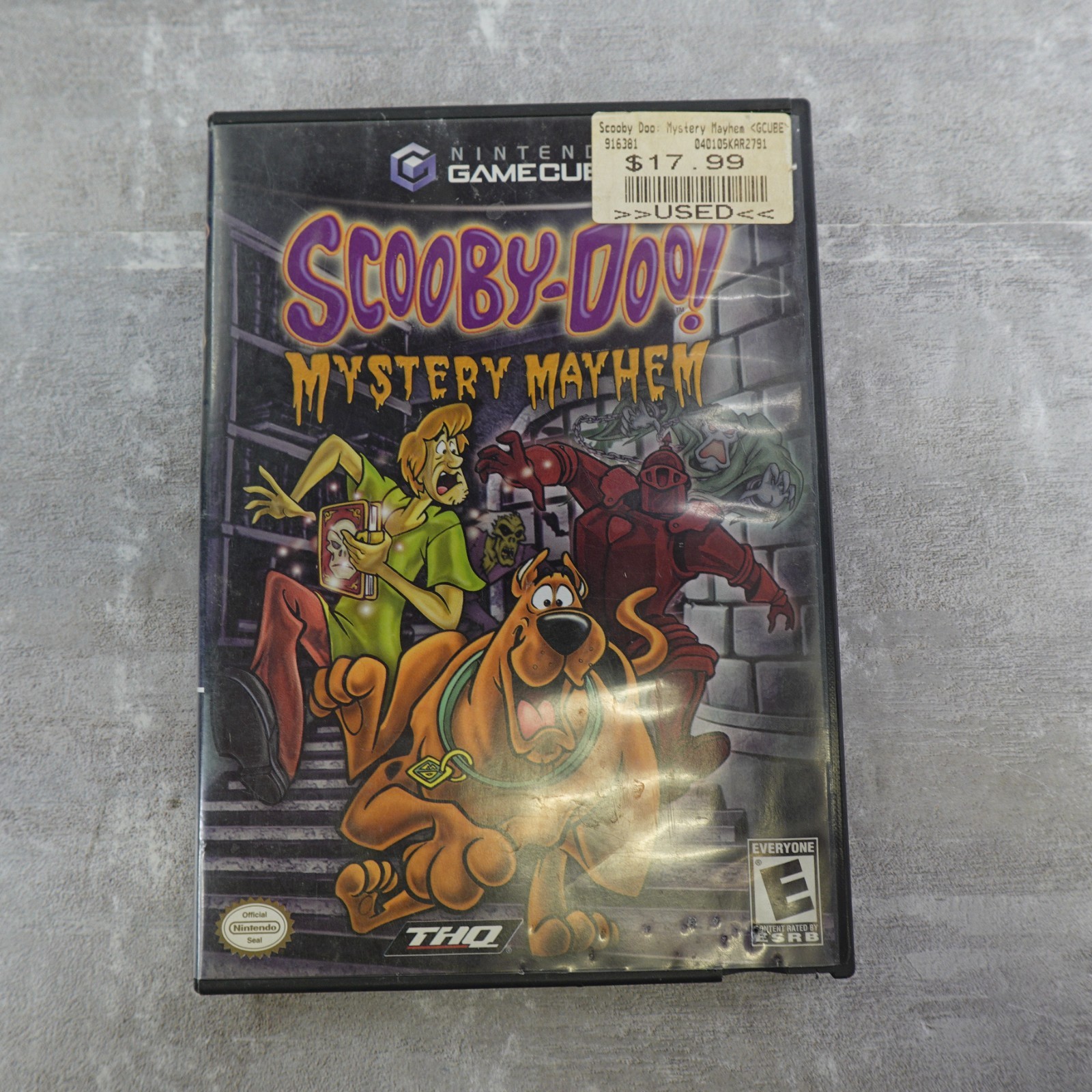 Scooby Doo Mystery Mayhem GameCube Nintendo No Manual Shaggy Damaged Artwork