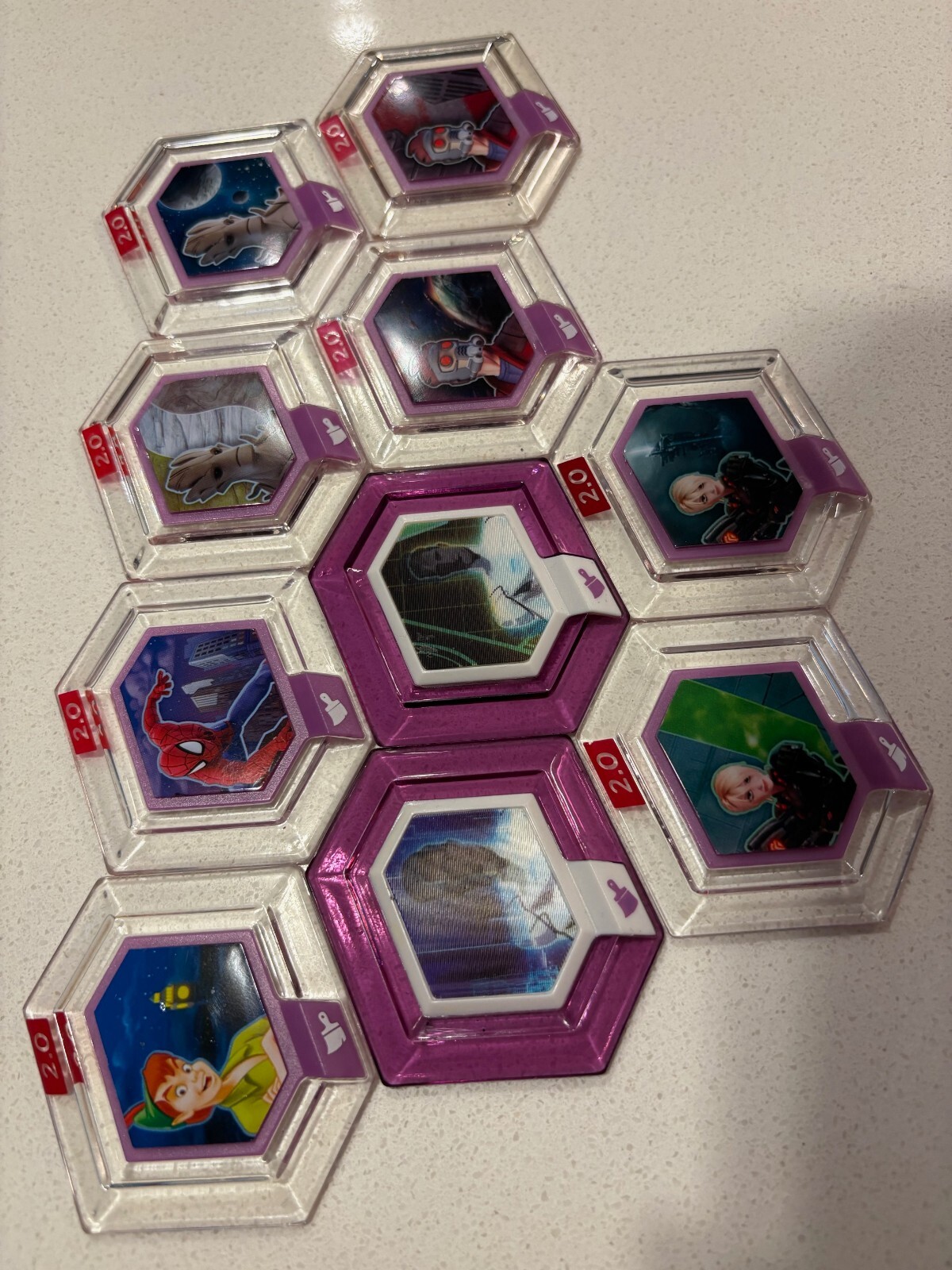 Lot of 10 Disney Power Discs (Rare Tron and On the Grid)