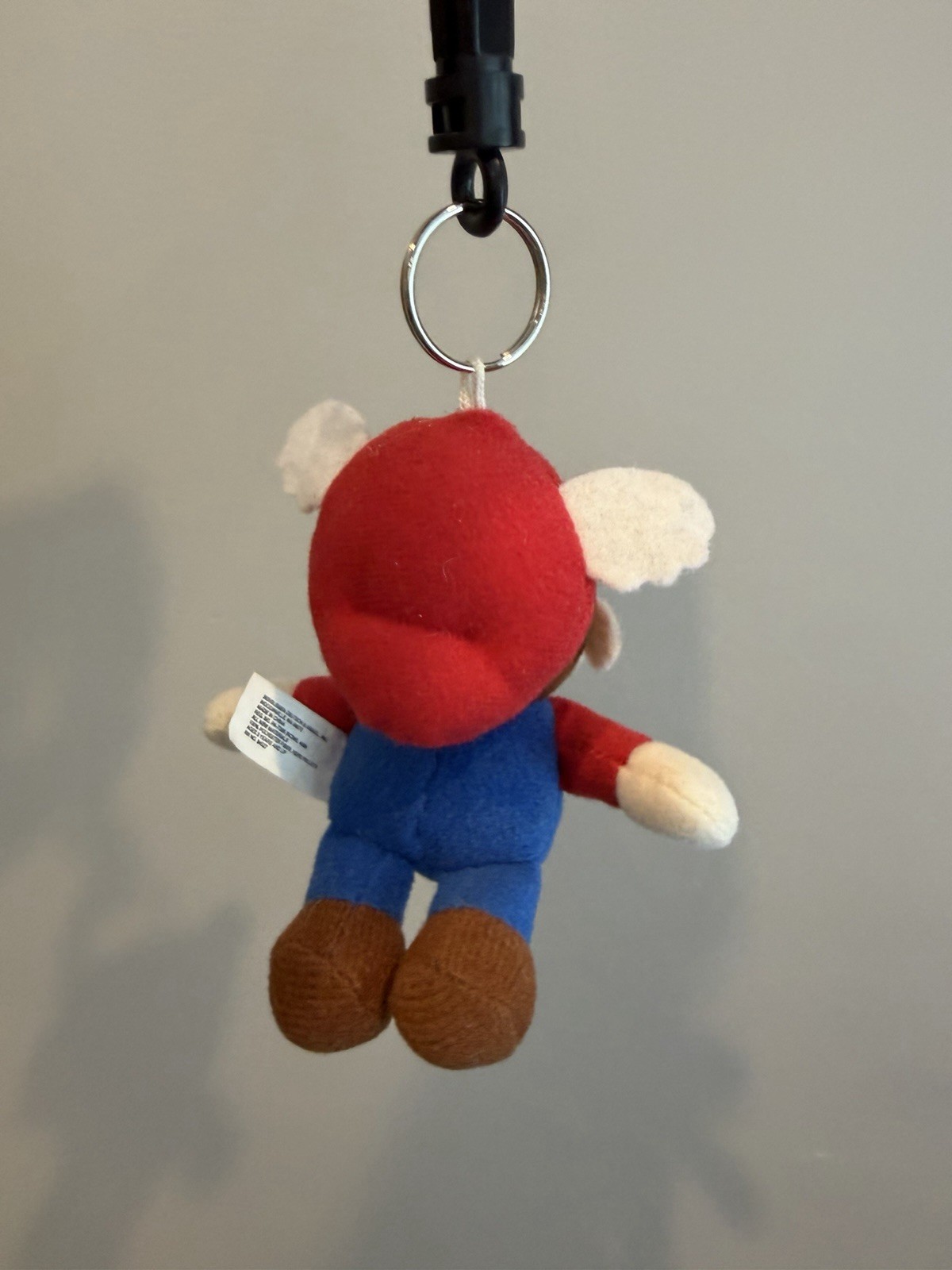 Vtg SUPER MARIO 6 INCH WING CAP FLYING PLUSH TOY BD&A 1997 BEAN BAG Keychain