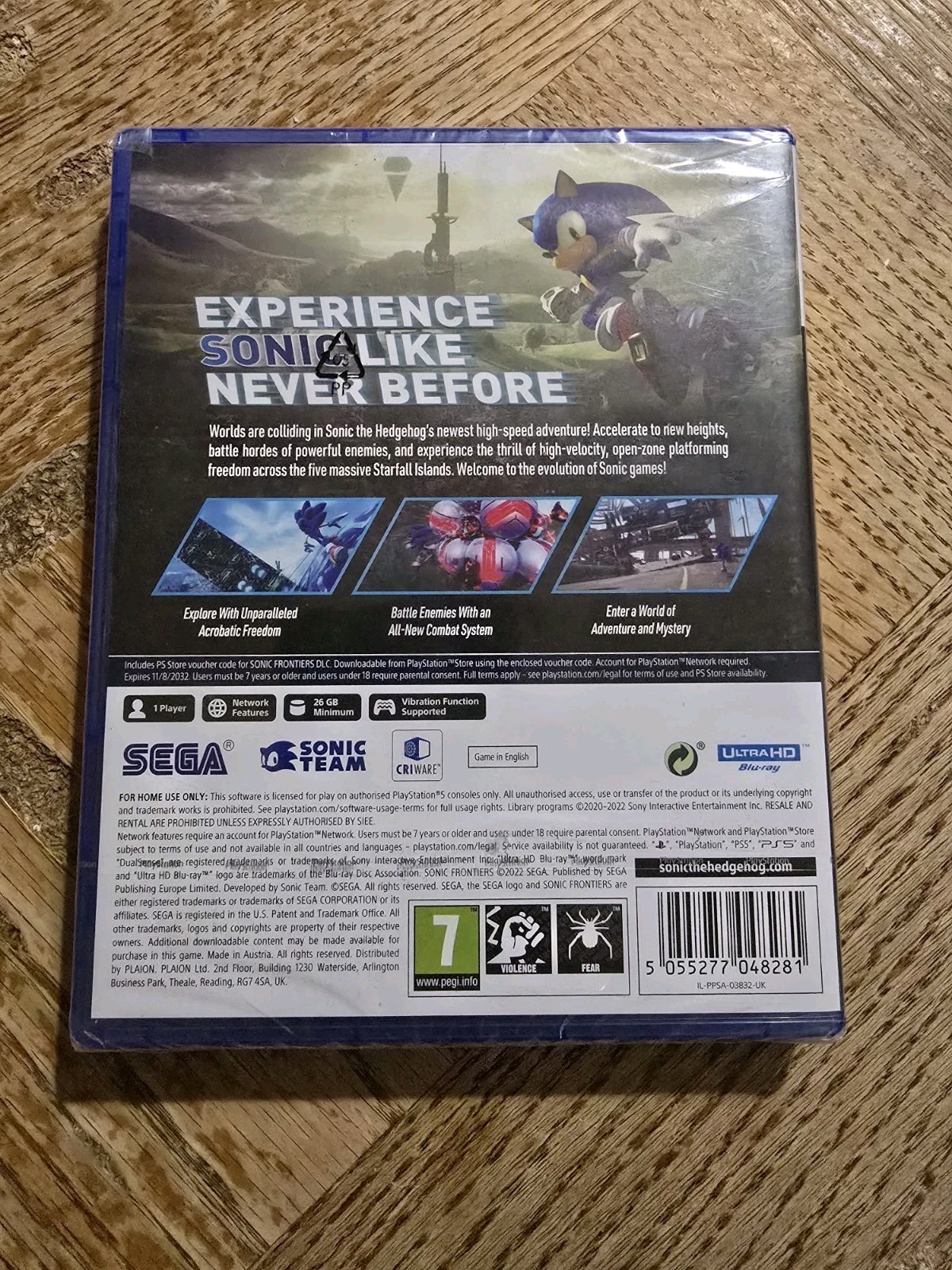 SONIC FRONTIERS – SONY PLAYSTATION 5 PS5 *NEW & SEALED*