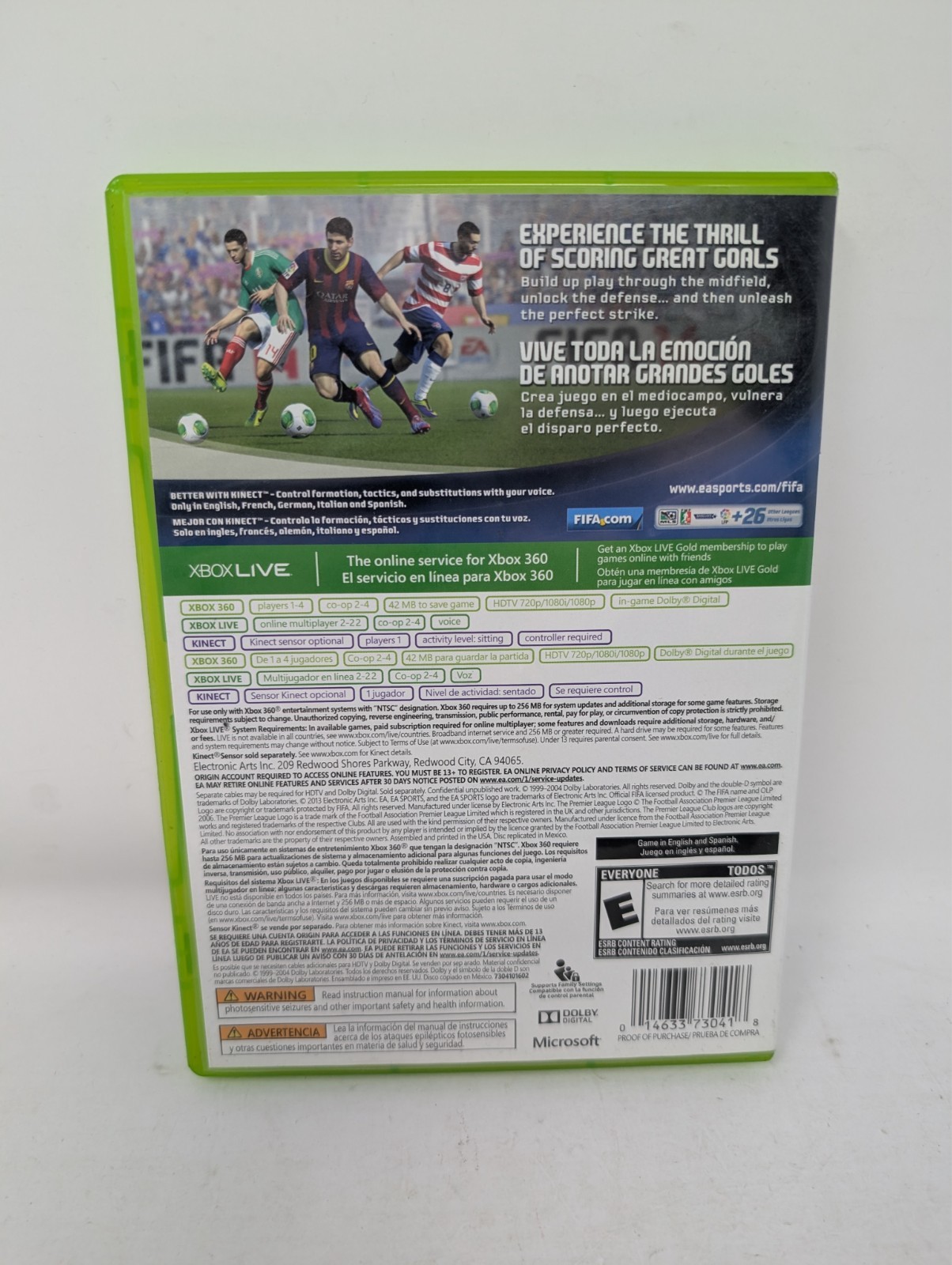 FIFA 14 (Microsoft Xbox 360, 2013) CIB w/Manual