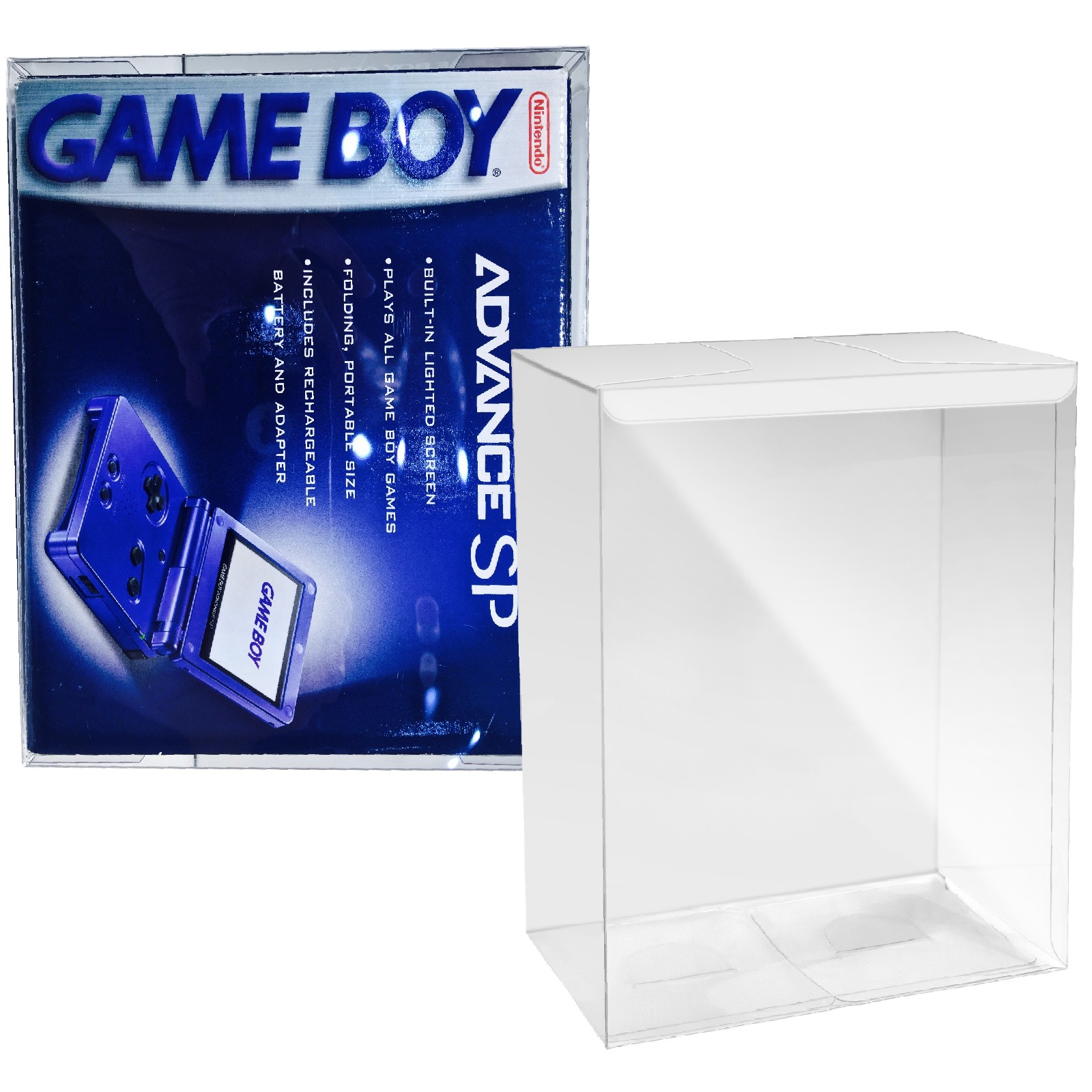 1 Box Protector For GAME BOY ADVANCE SP Console Boxes NTSC SIZE! Case Nintendo